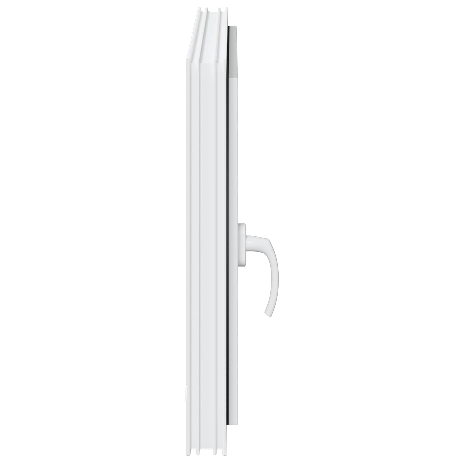 Prozor za podrum RISOR 80 x 60 cm PVC i staklo Bijela