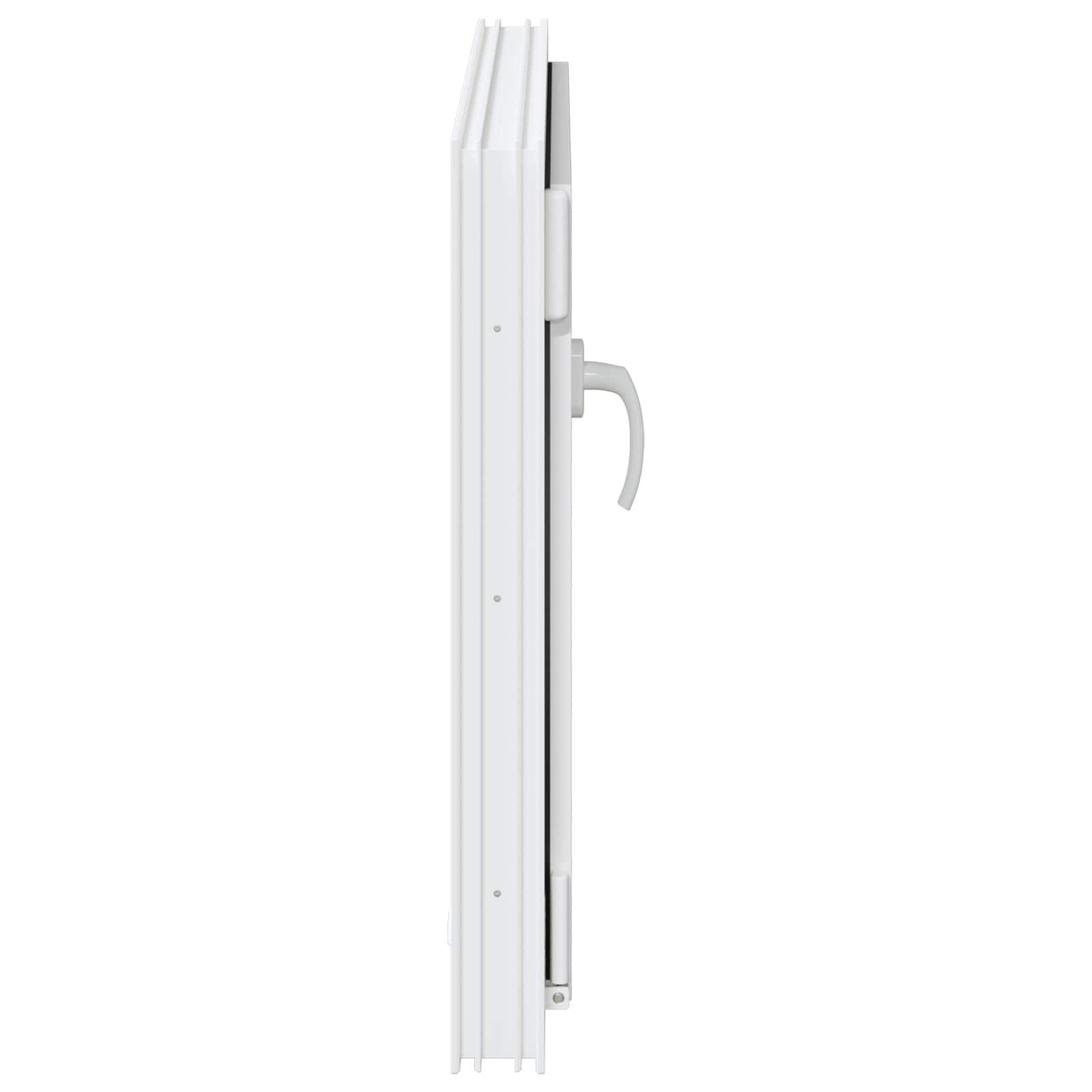 Prozor za podrum RISOR 80 x 60 cm PVC i staklo Bijela