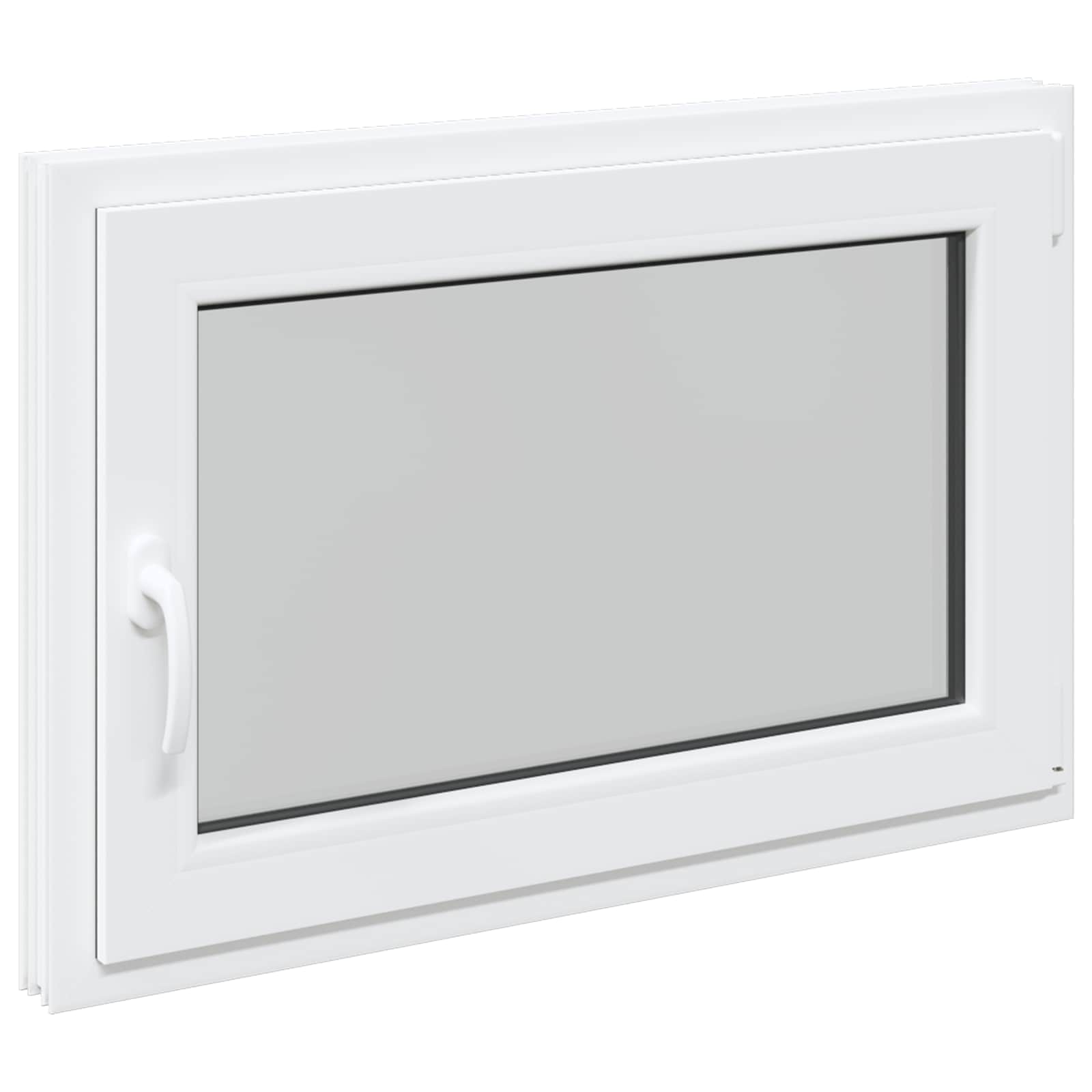 Prozor za podrum RISOR 90 x 60 cm PVC i staklo Bijela