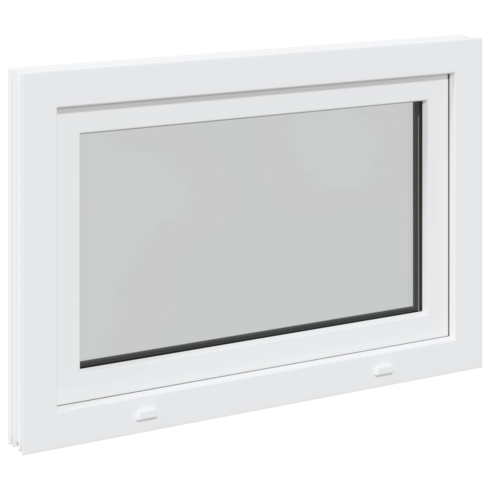 Prozor za podrum RISOR 100 x 50 cm PVC i staklo Bijela
