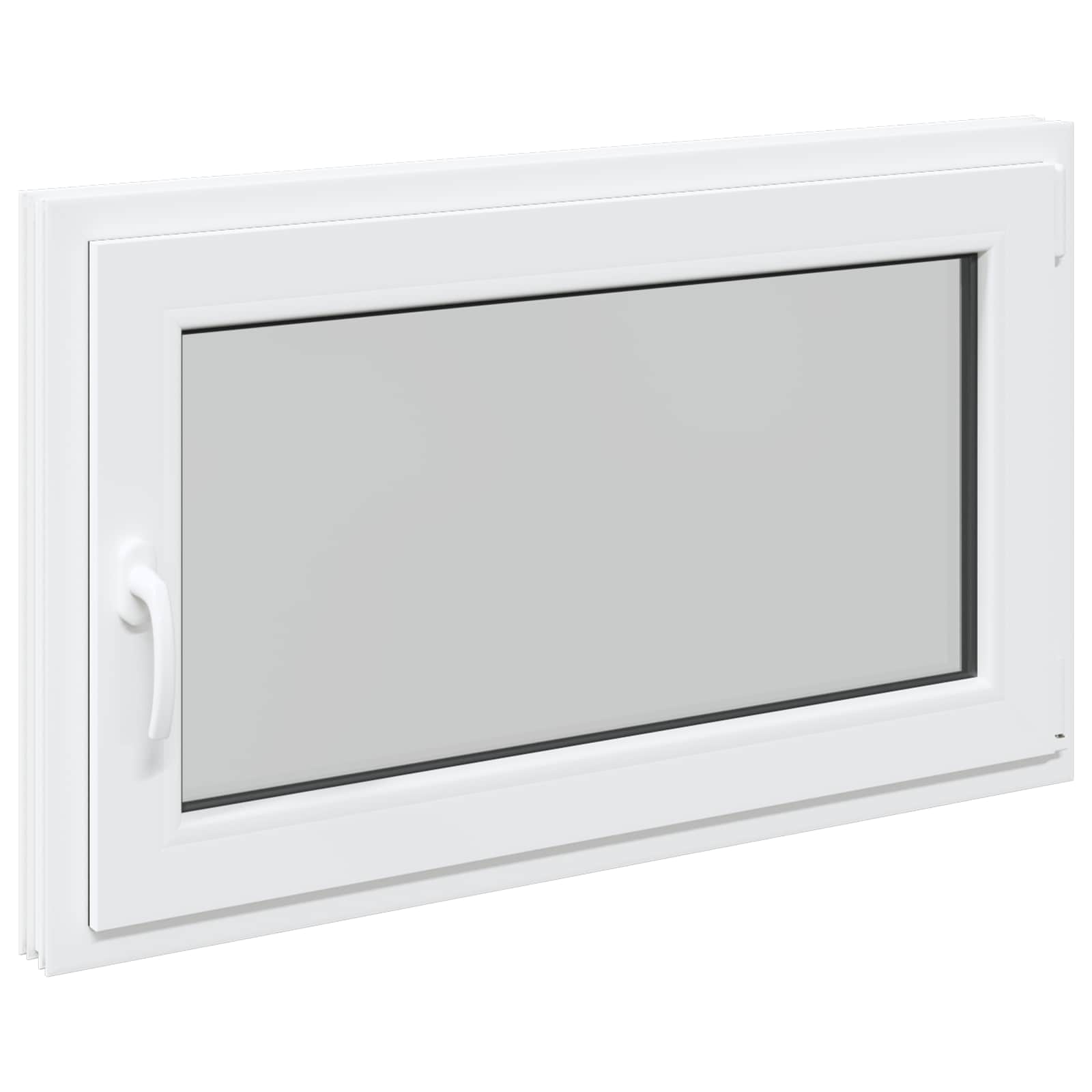 Prozor za podrum RISOR 100 x 70 cm PVC i staklo Bijela
