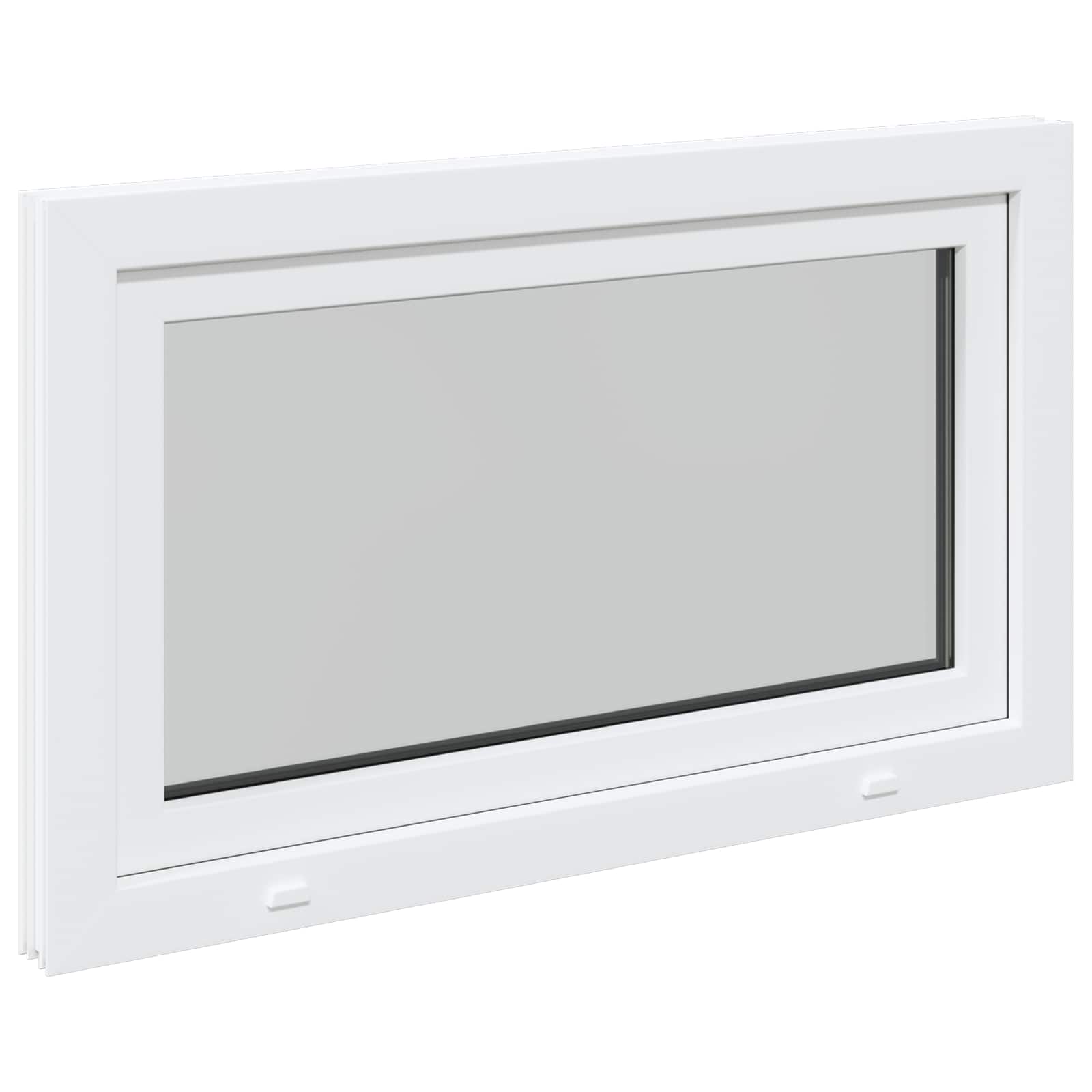 Prozor za podrum RISOR 100 x 70 cm PVC i staklo Bijela