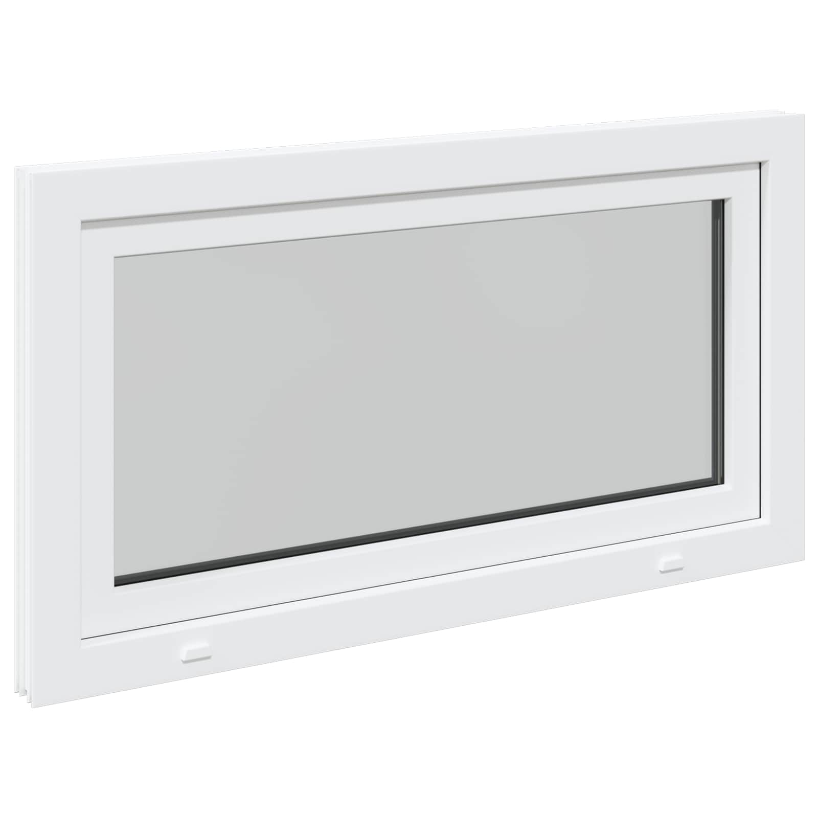 Prozor za podrum RISOR 110 x 50 cm PVC i staklo Bijela