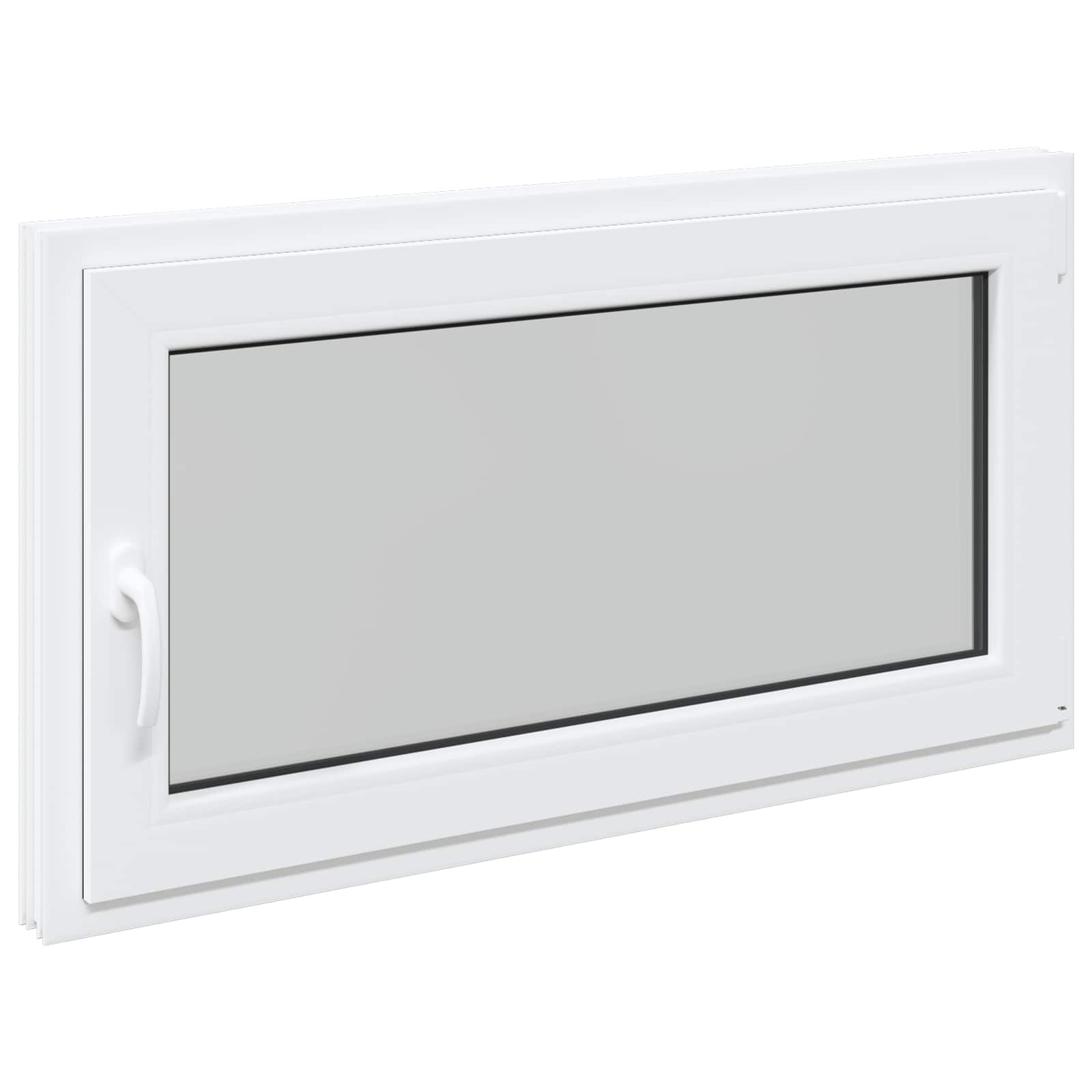 Prozor za podrum RISOR 110 x 60 cm PVC i staklo Bijela