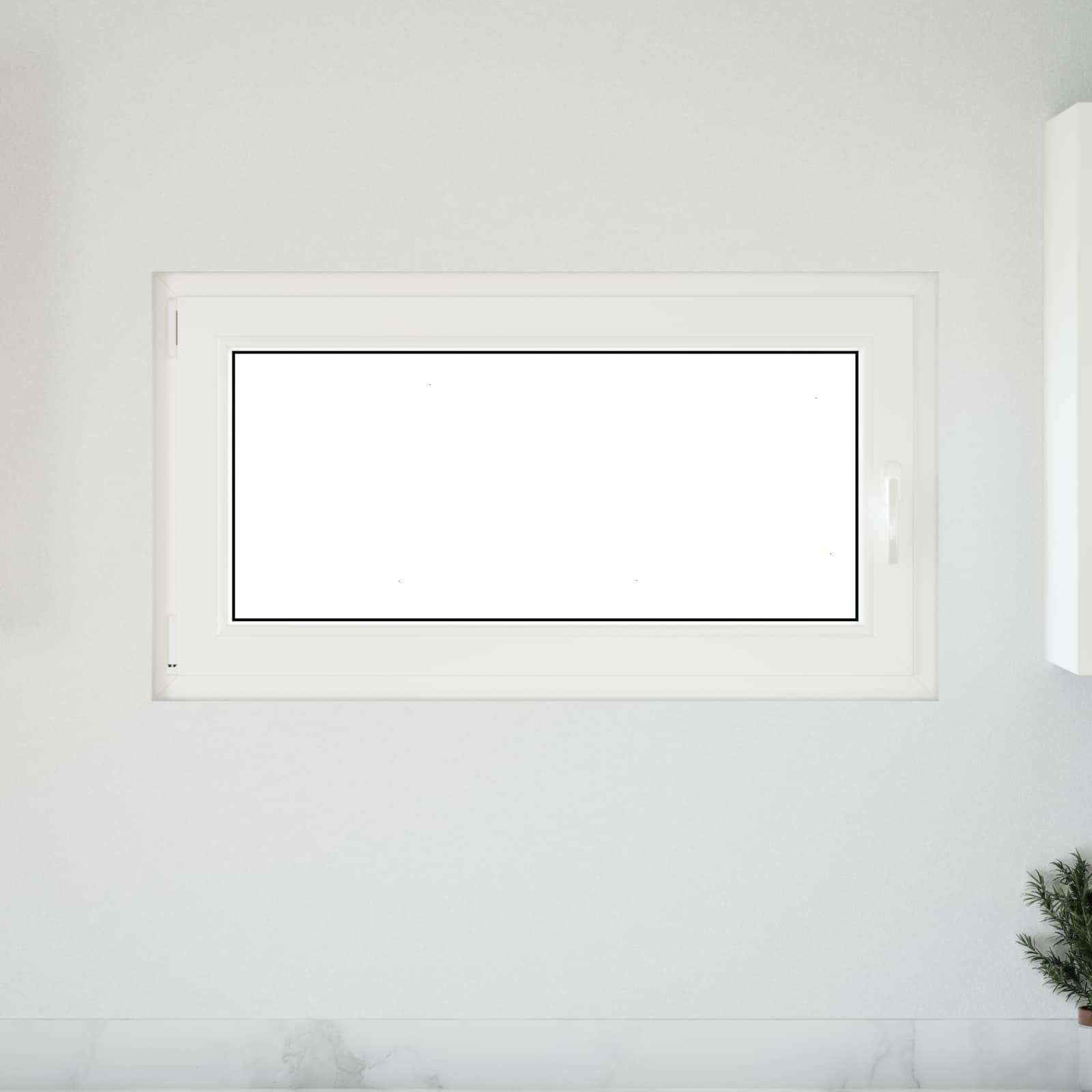 Prozor za podrum RISOR 110 x 70 cm PVC i staklo Bijela