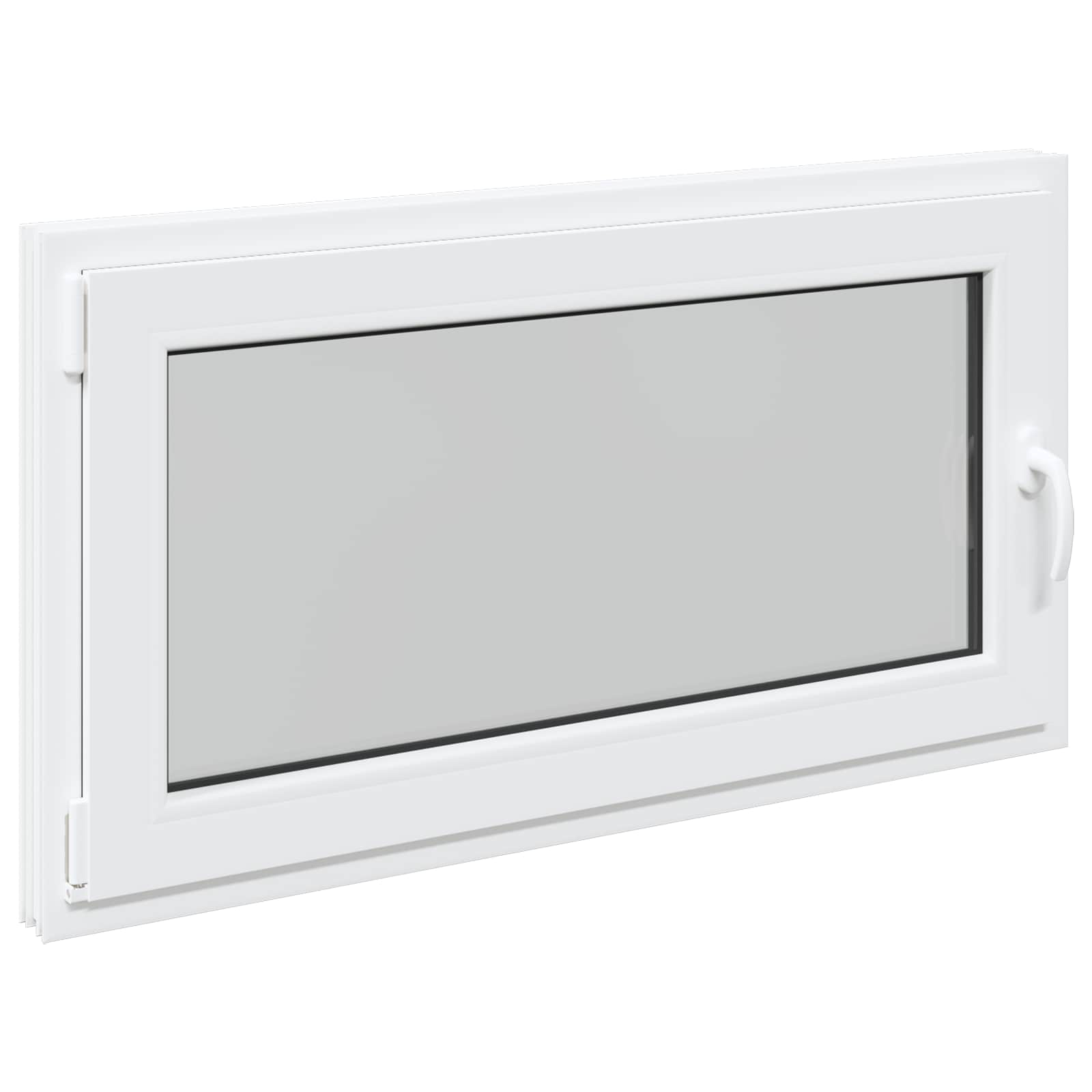 Prozor za podrum RISOR 110 x 70 cm PVC i staklo Bijela