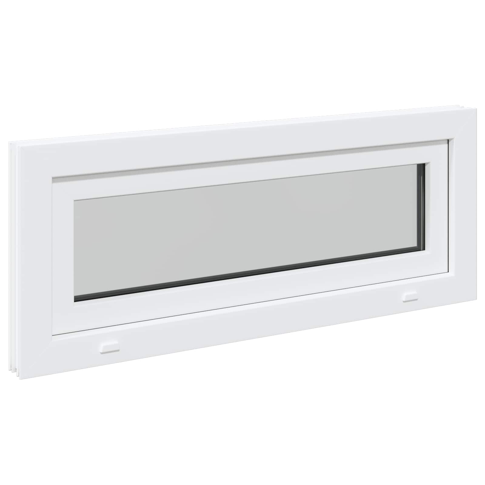 Prozor za podrum RISOR 110 x 40 cm PVC i staklo Bijela