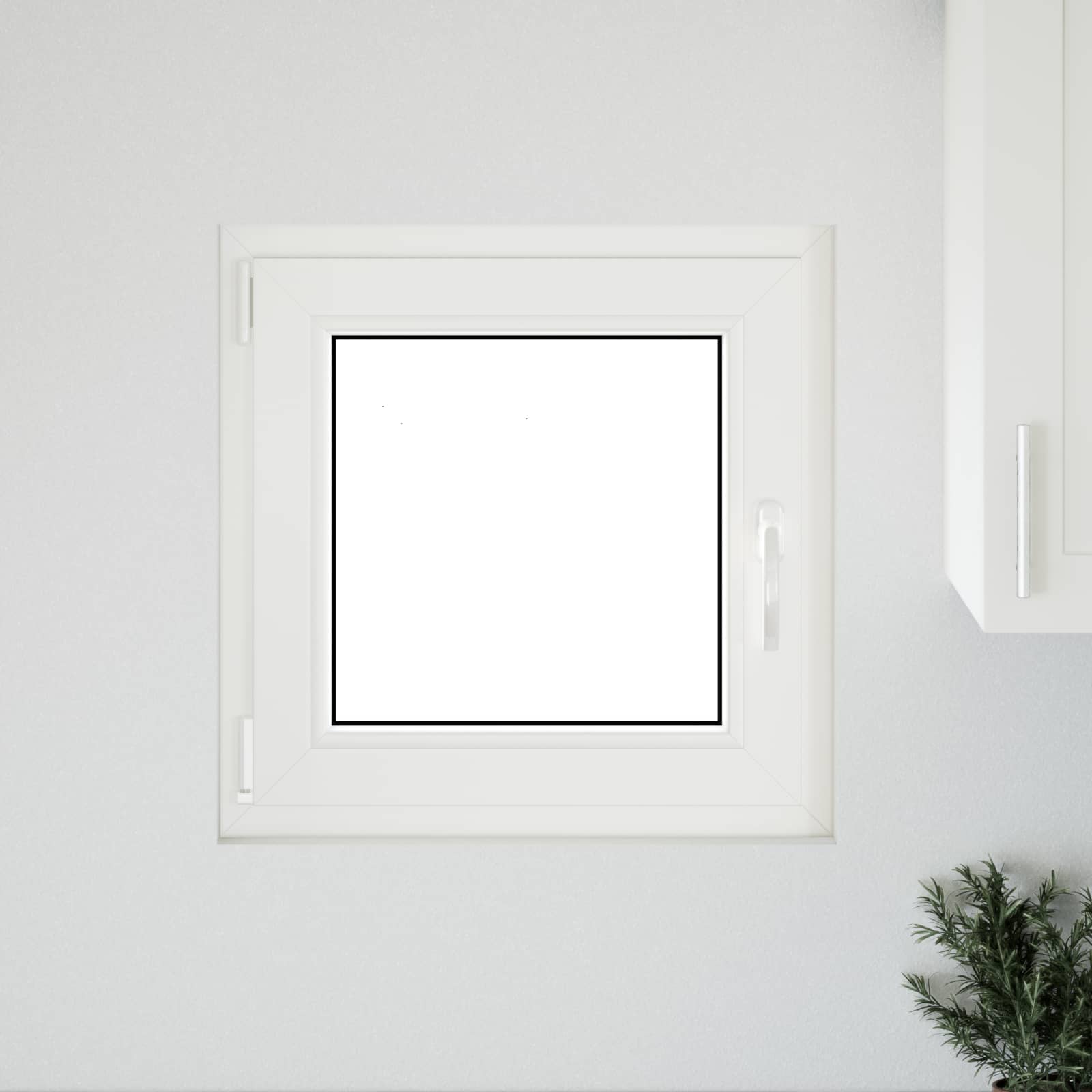 Prozor za podrum RISOR 50 x 50 cm PVC i staklo Antracit