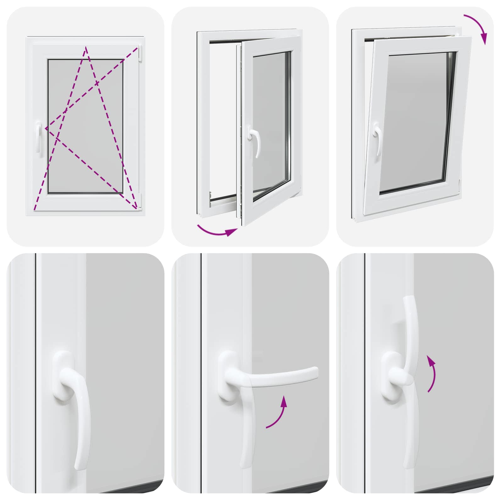 Prozor za podrum RISOR 60 x 90 cm PVC i staklo Antracit