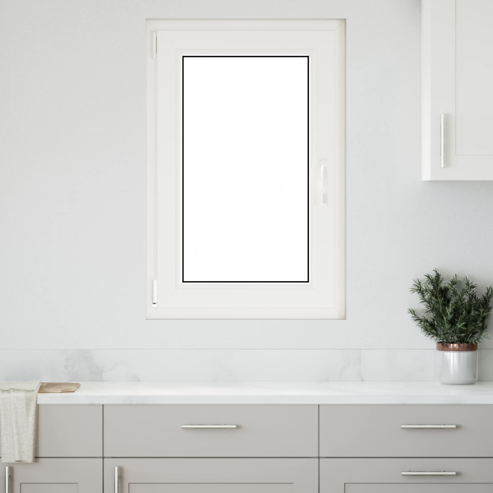 Prozor za podrum RISOR 60 x 100 cm PVC i staklo Antracit