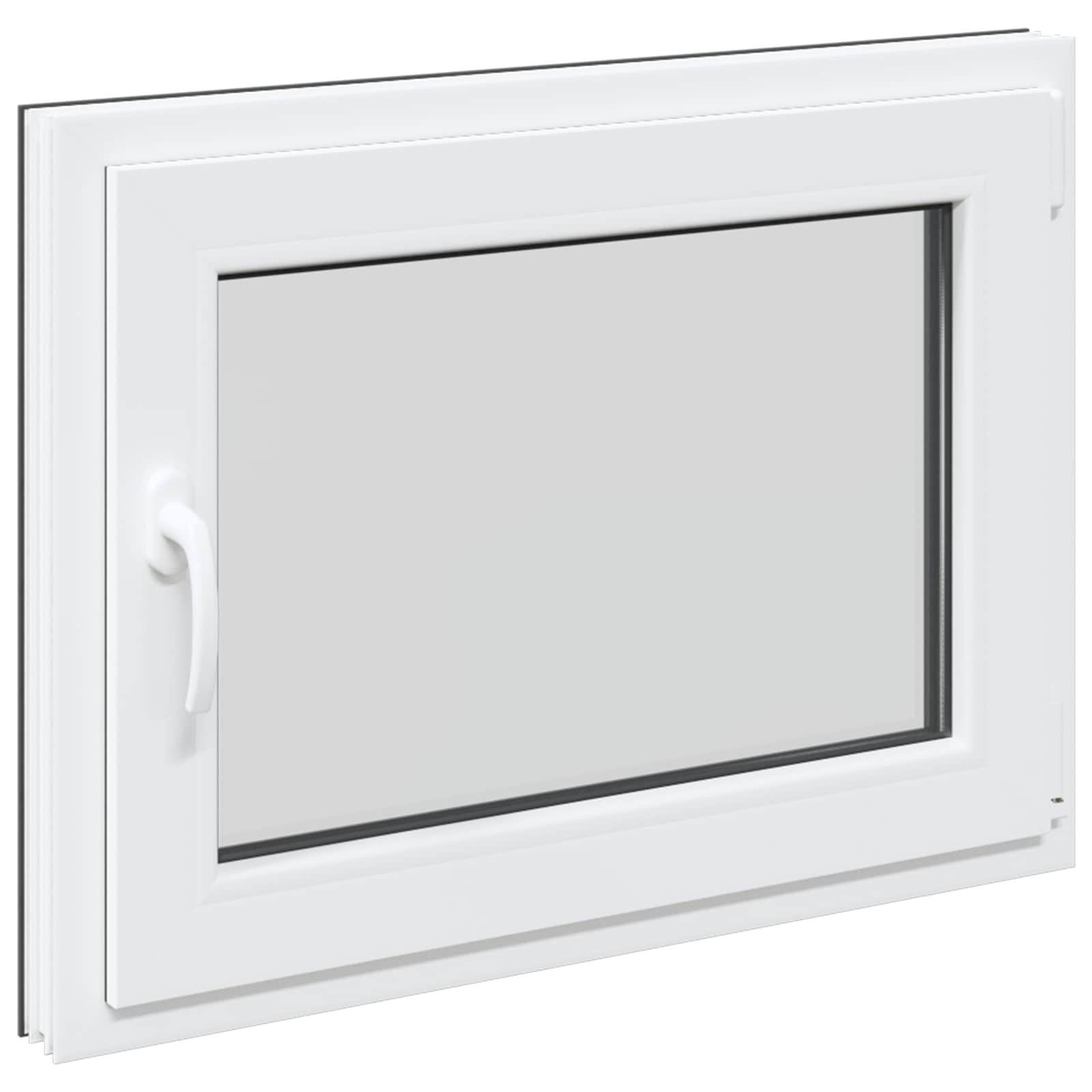 Prozor za podrum RISOR 60 x 100 cm PVC i staklo Antracit