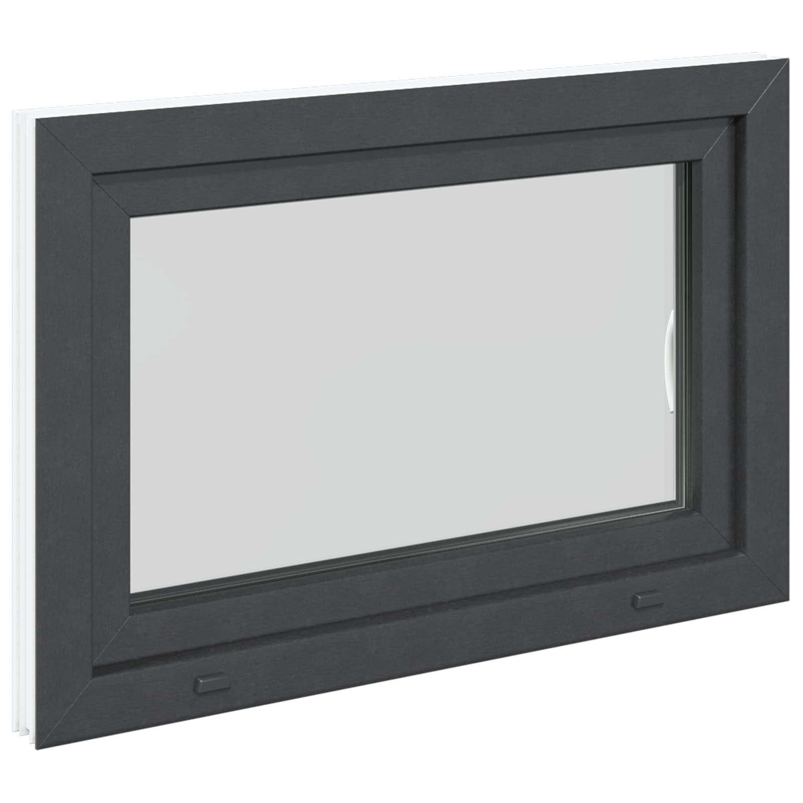 Prozor za podrum RISOR 90 x 50 cm PVC i staklo Antracit