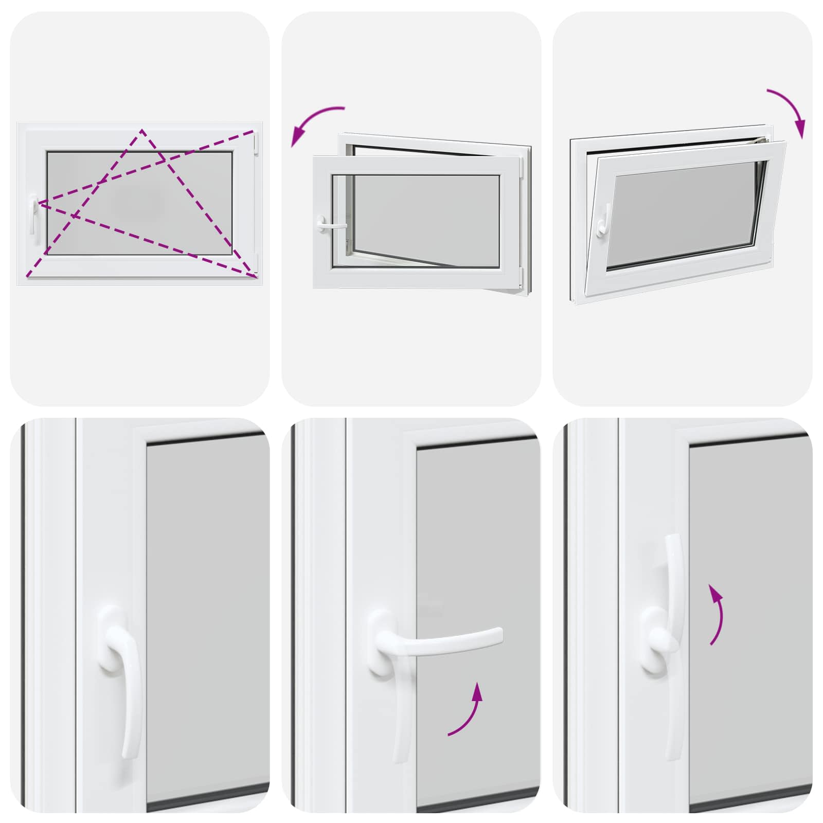 Prozor za podrum RISOR 90 x 50 cm PVC i staklo Antracit