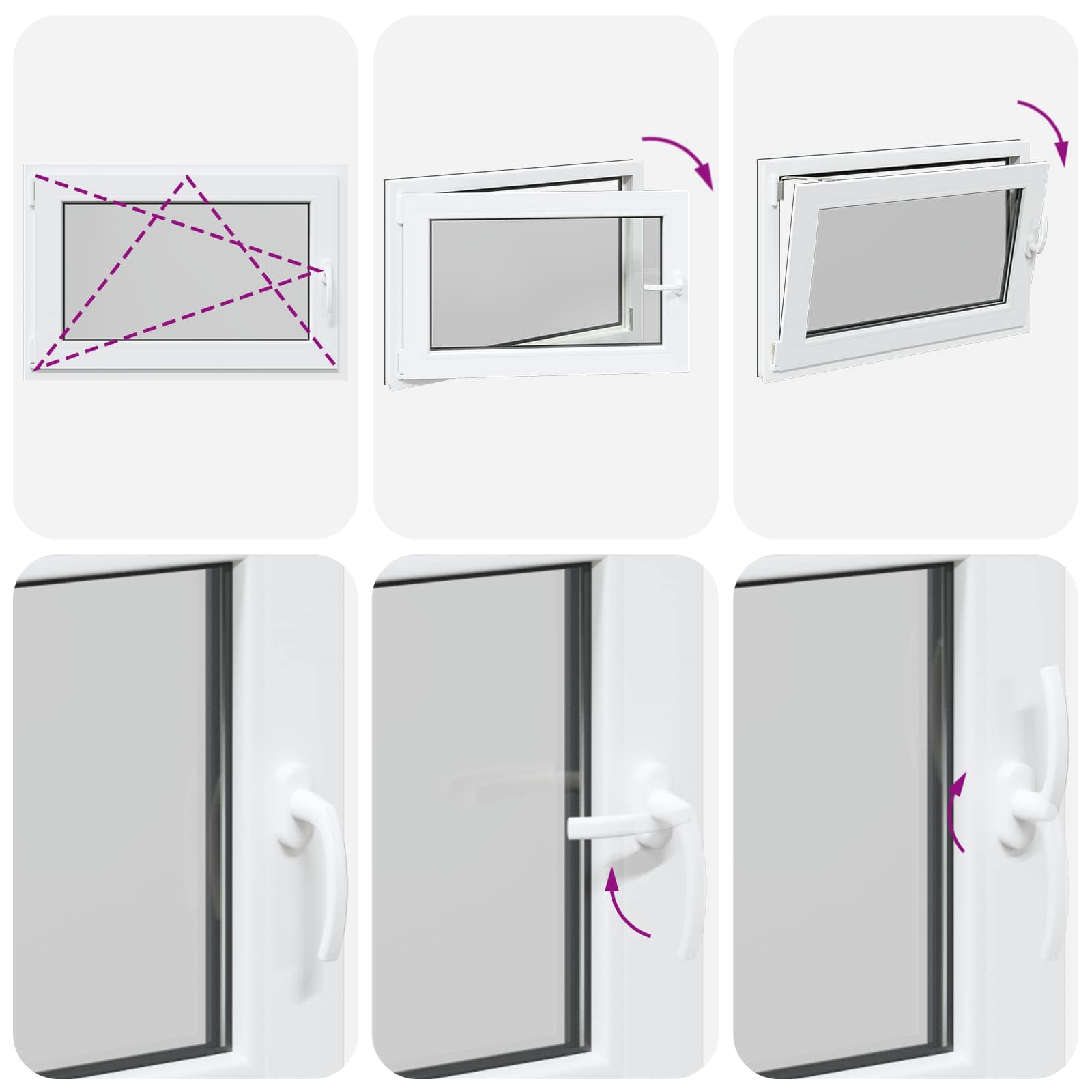 Prozor za podrum RISOR 90 x 60 cm PVC i staklo Antracit