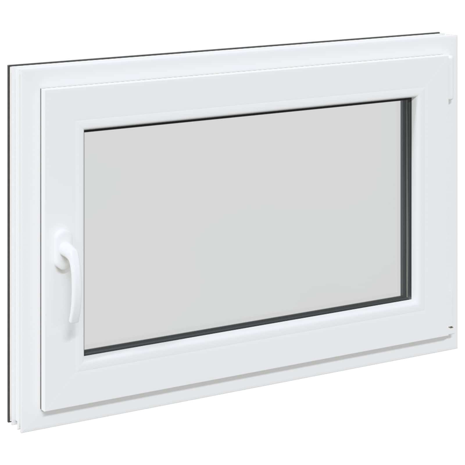 Prozor za podrum RISOR 90 x 60 cm PVC i staklo Antracit