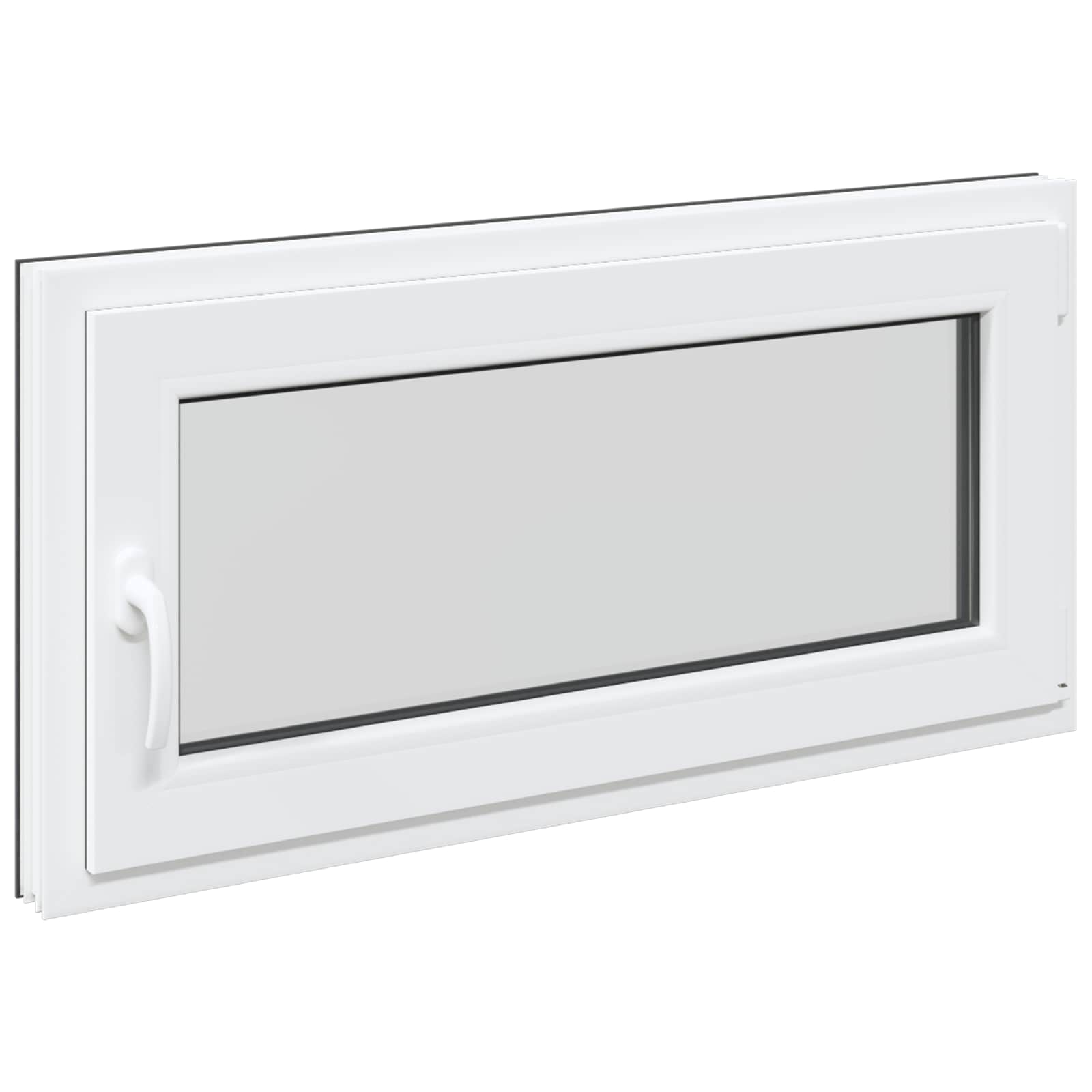 Prozor za podrum RISOR 100 x 50 cm PVC i staklo Antracit
