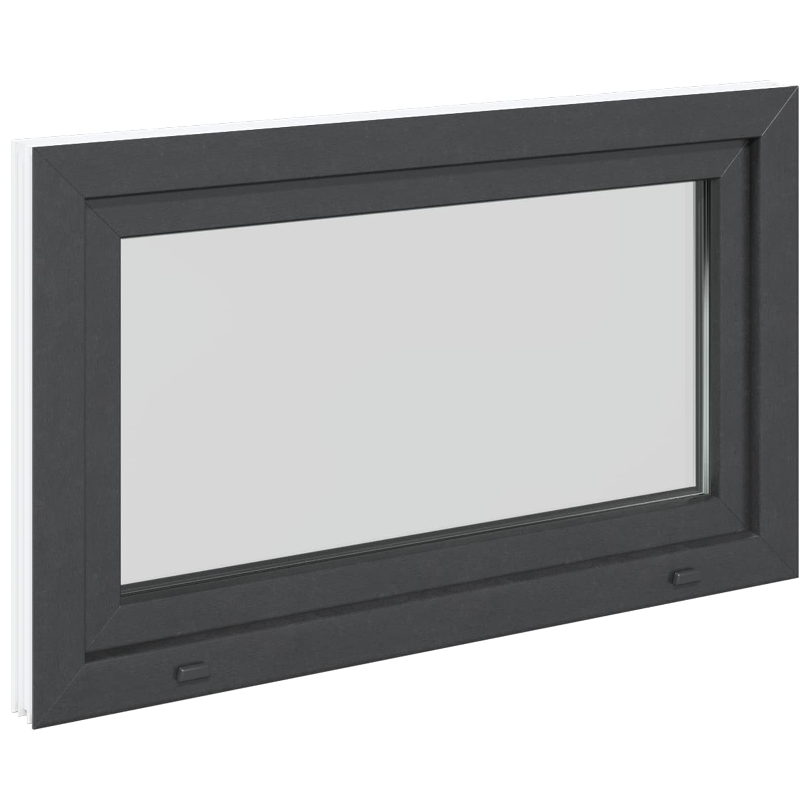 Prozor za podrum RISOR 100 x 60 cm PVC i staklo Antracit