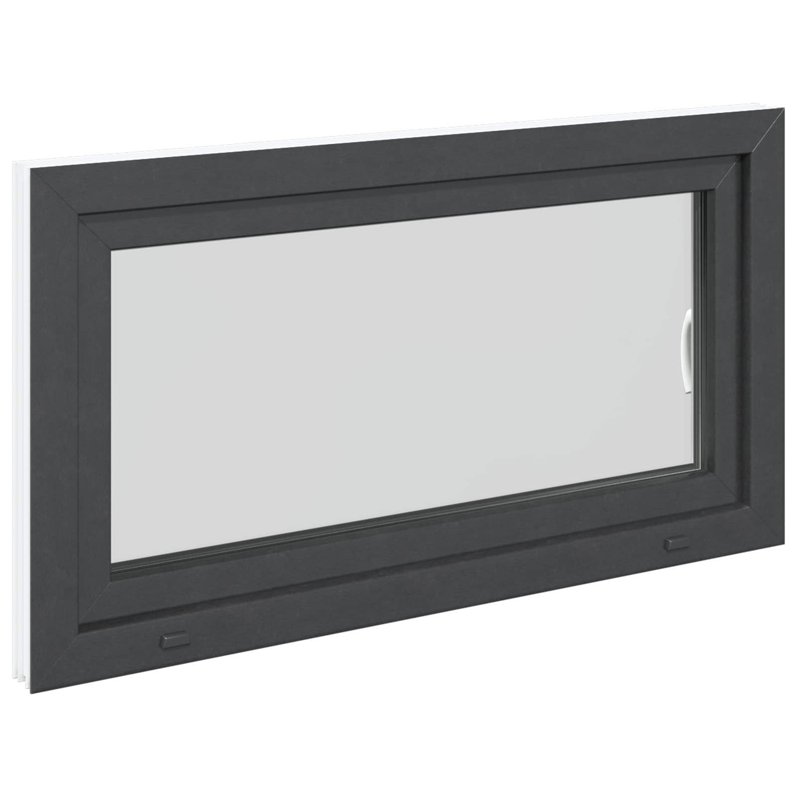 Prozor za podrum RISOR 110 x 50 cm PVC i staklo Antracit