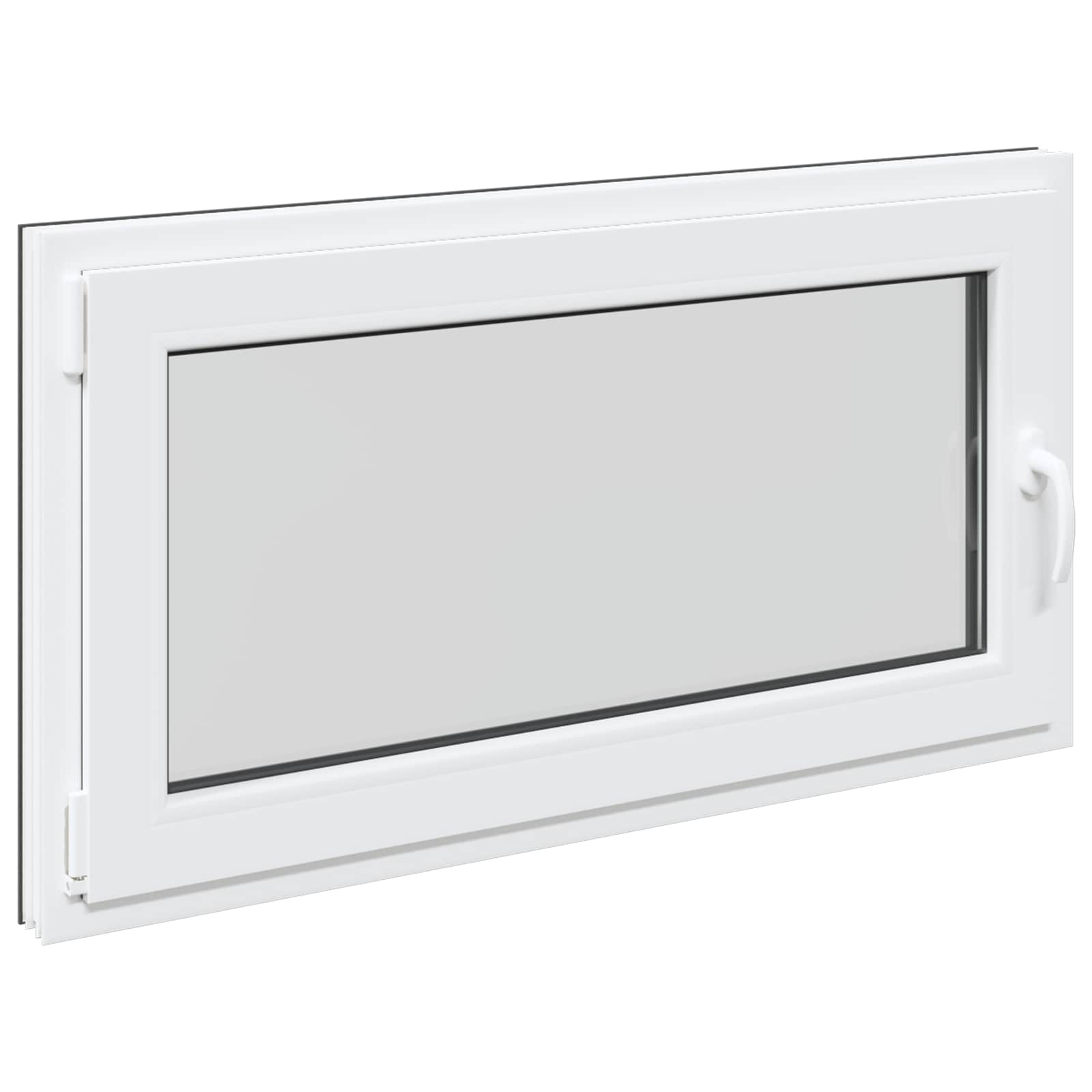 Prozor za podrum RISOR 110 x 50 cm PVC i staklo Antracit