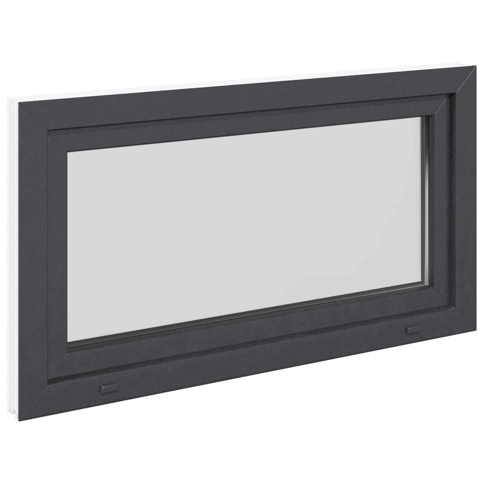 Prozor za podrum RISOR 110 x 70 cm PVC i staklo Antracit