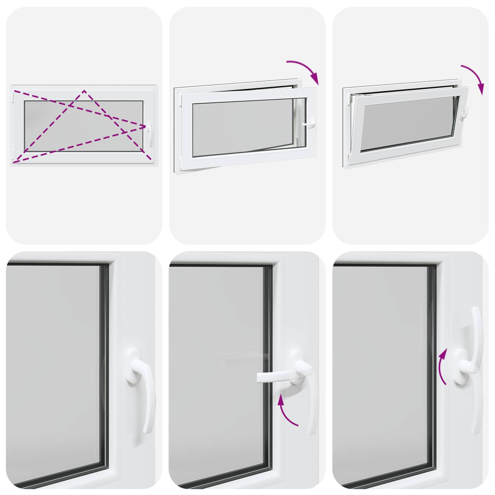 Prozor za podrum RISOR 110 x 70 cm PVC i staklo Antracit