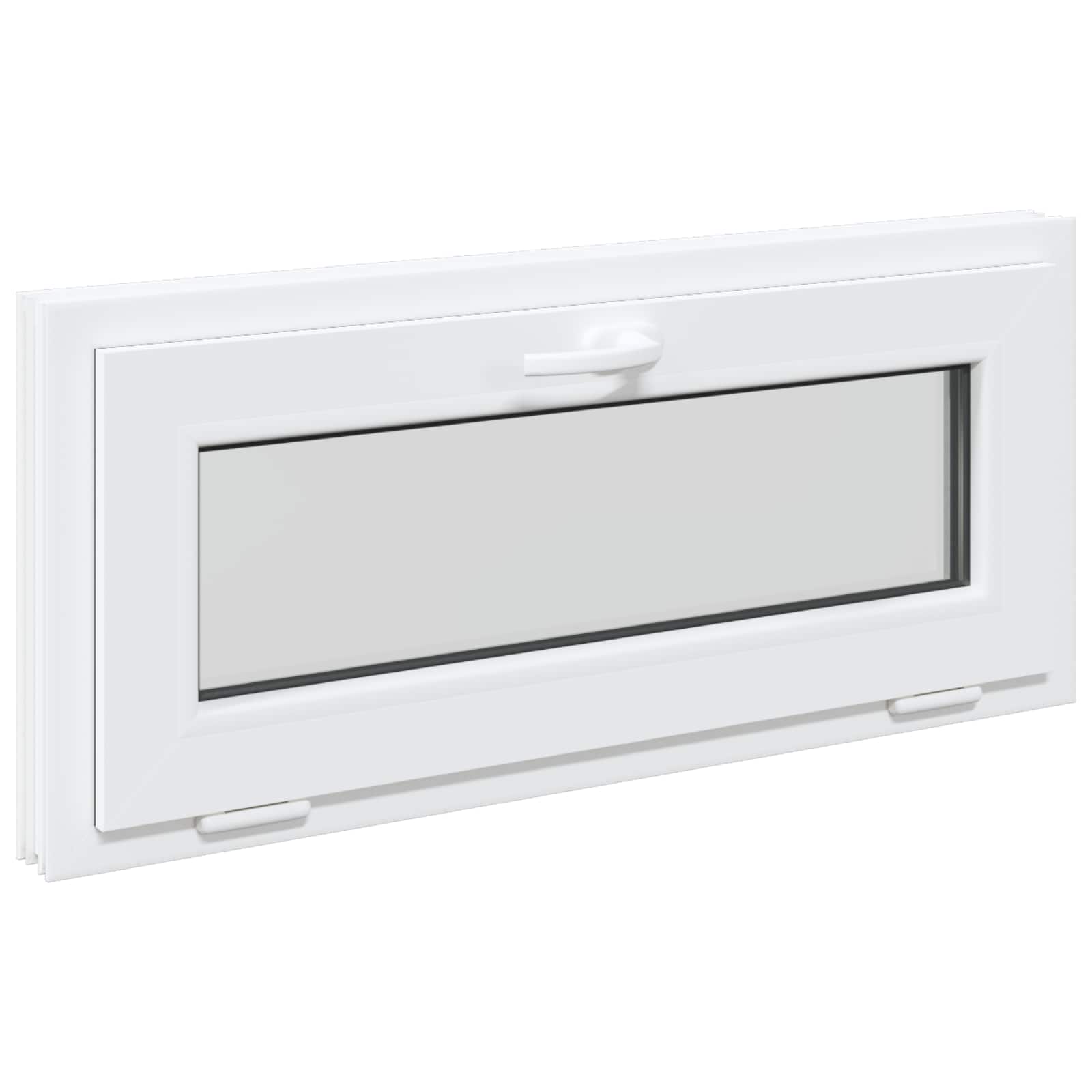 Prozor za podrum RISOR 90 x 40 cm PVC i staklo Antracit