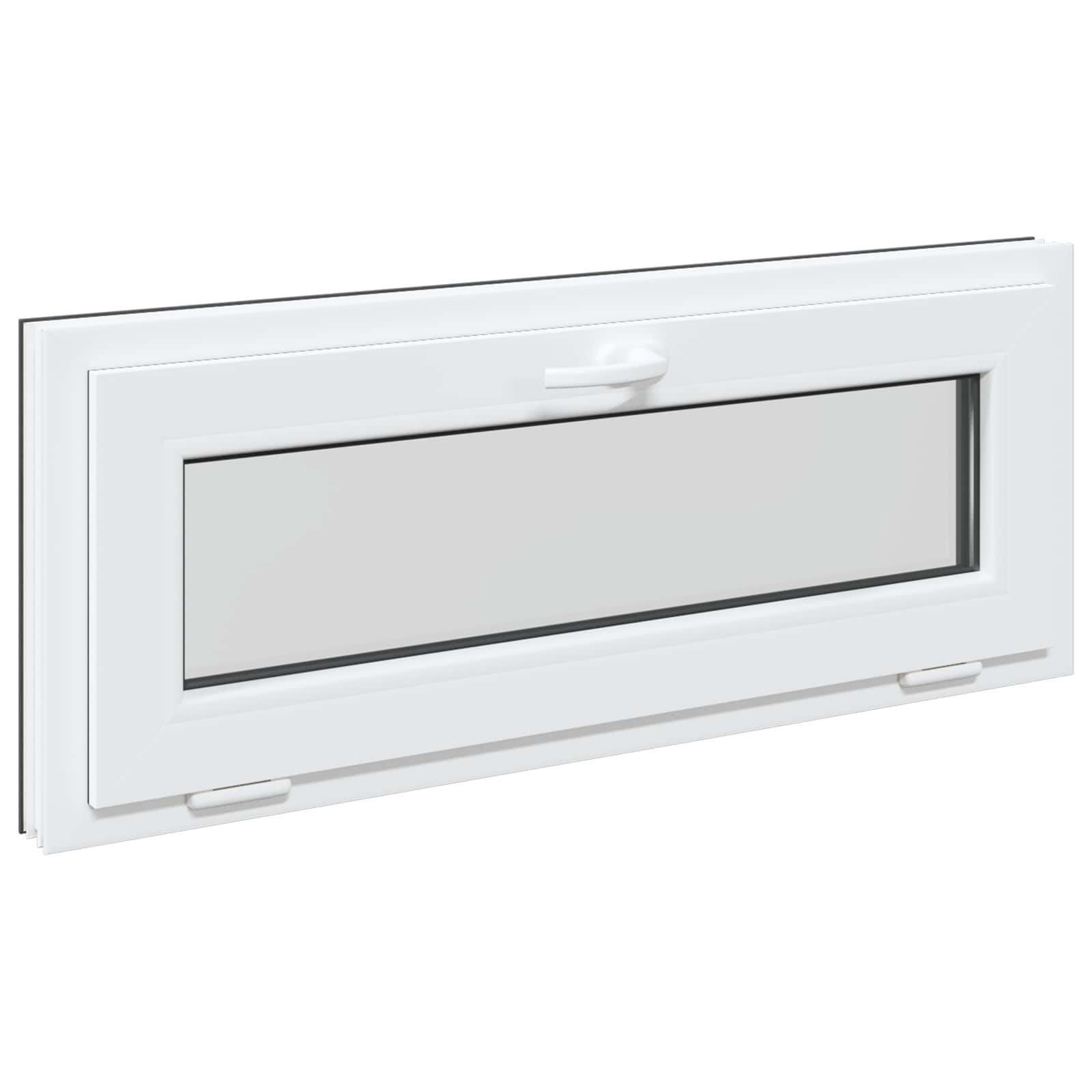 Prozor za podrum RISOR 110 x 40 cm PVC i staklo Antracit