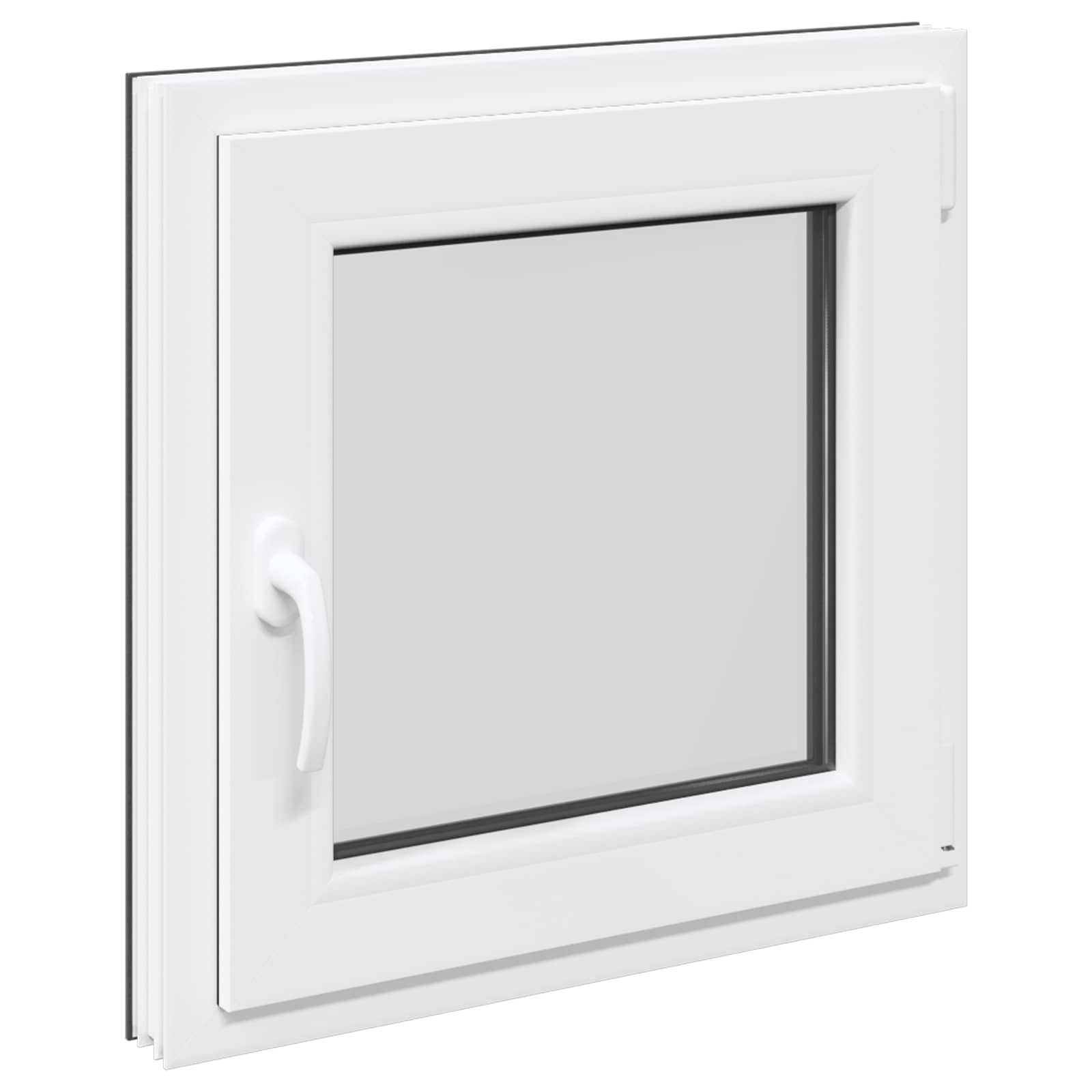 Prozor za podrum RISOR 50 x 50 cm PVC i staklo Antracit