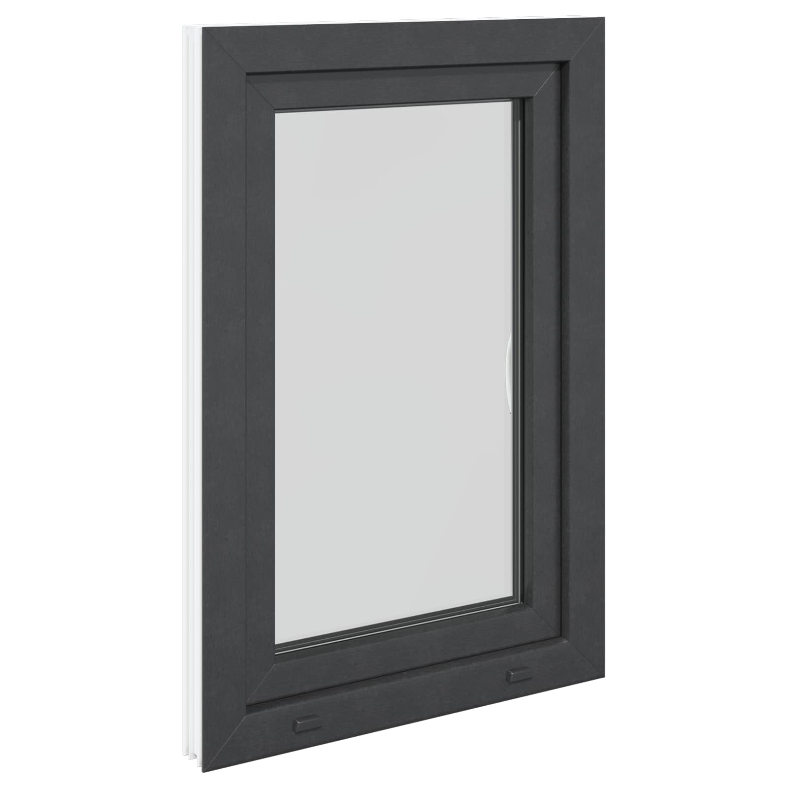 Prozor za podrum RISOR 60 x 90 cm PVC i staklo Antracit