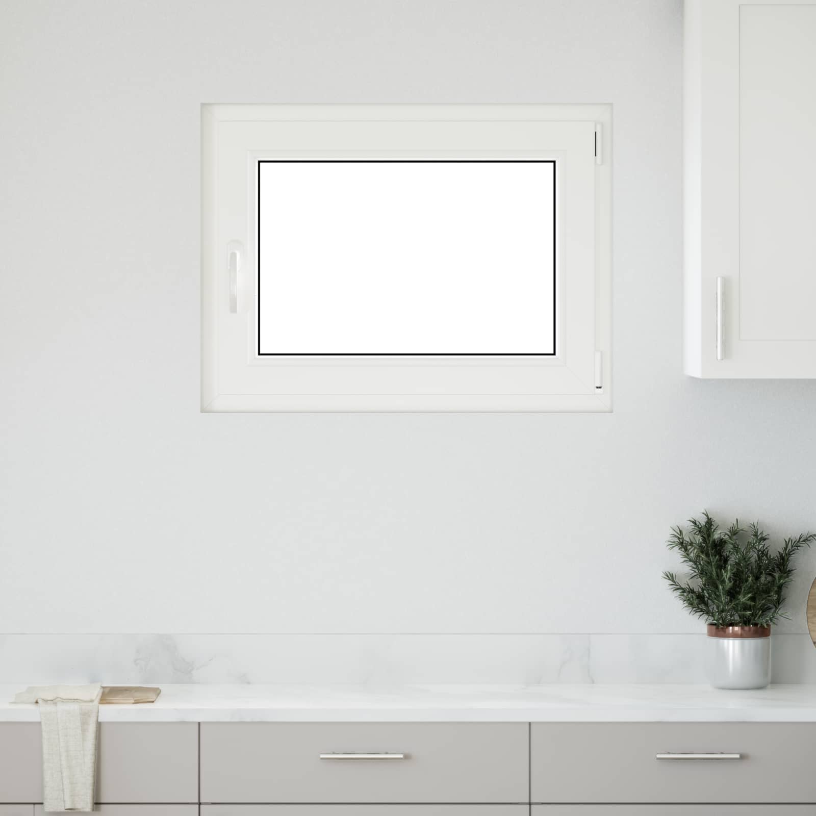 Prozor za podrum RISOR 80 x 50 cm PVC i staklo Antracit