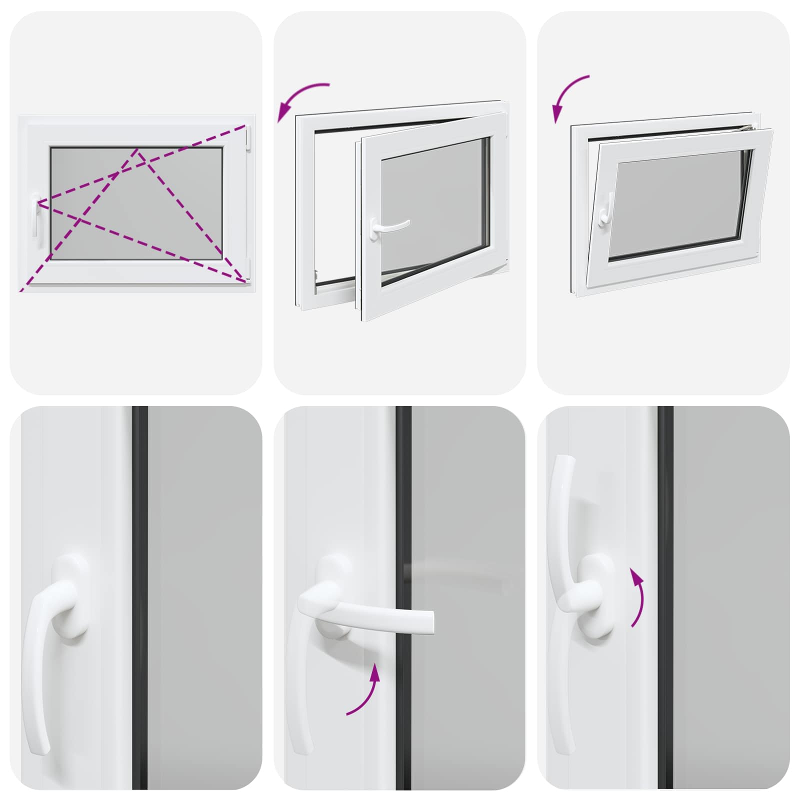Prozor za podrum RISOR 80 x 50 cm PVC i staklo Antracit