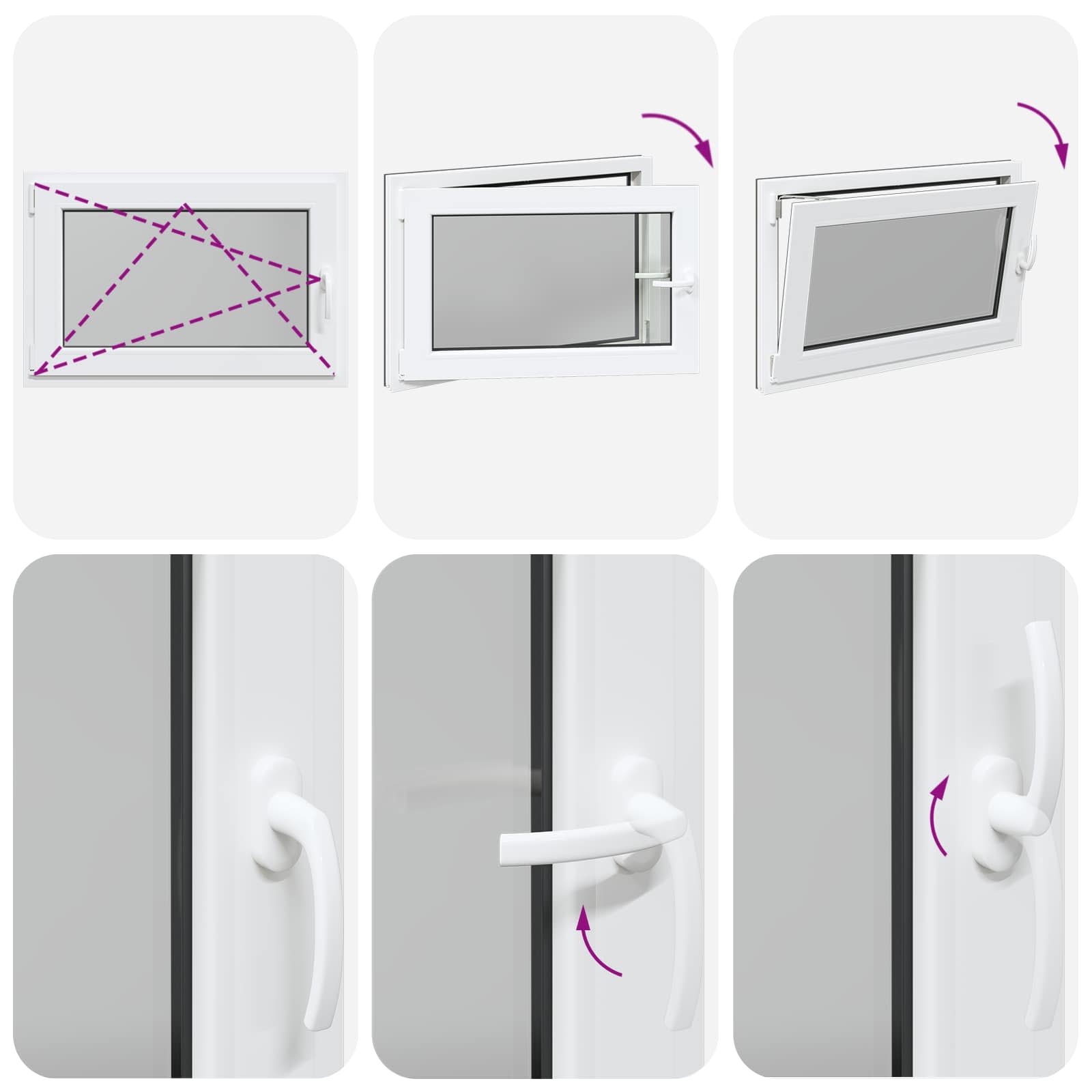 Prozor za podrum RISOR 90 x 50 cm PVC i staklo Antracit