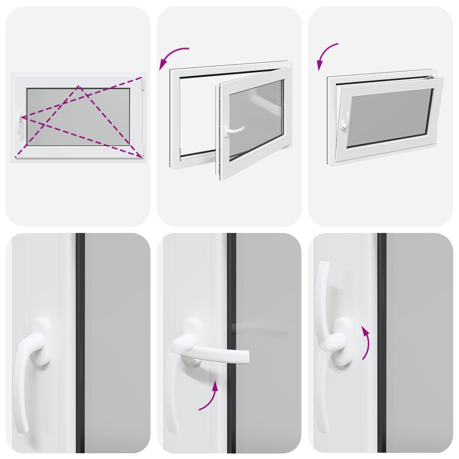 Prozor za podrum RISOR 90 x 50 cm PVC i staklo Antracit