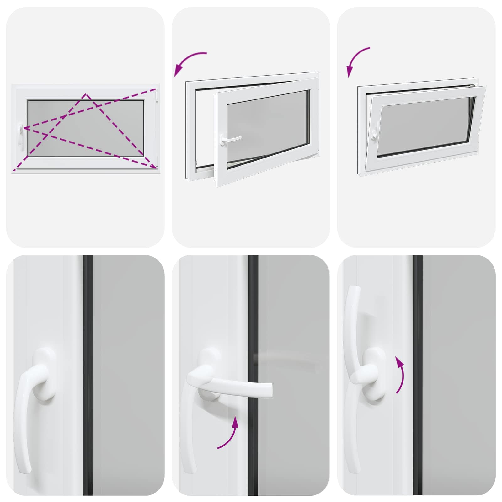 Prozor za podrum RISOR 100 x 50 cm PVC i staklo Antracit