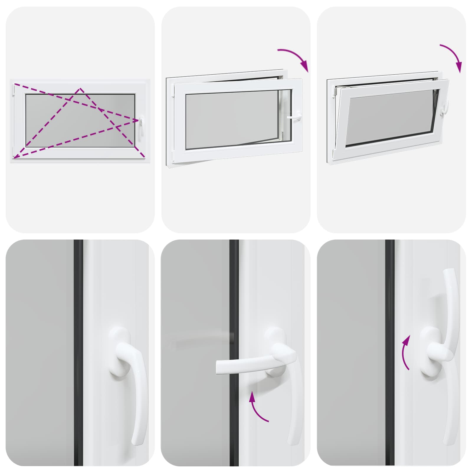 Prozor za podrum RISOR 100 x 70 cm PVC i staklo Antracit