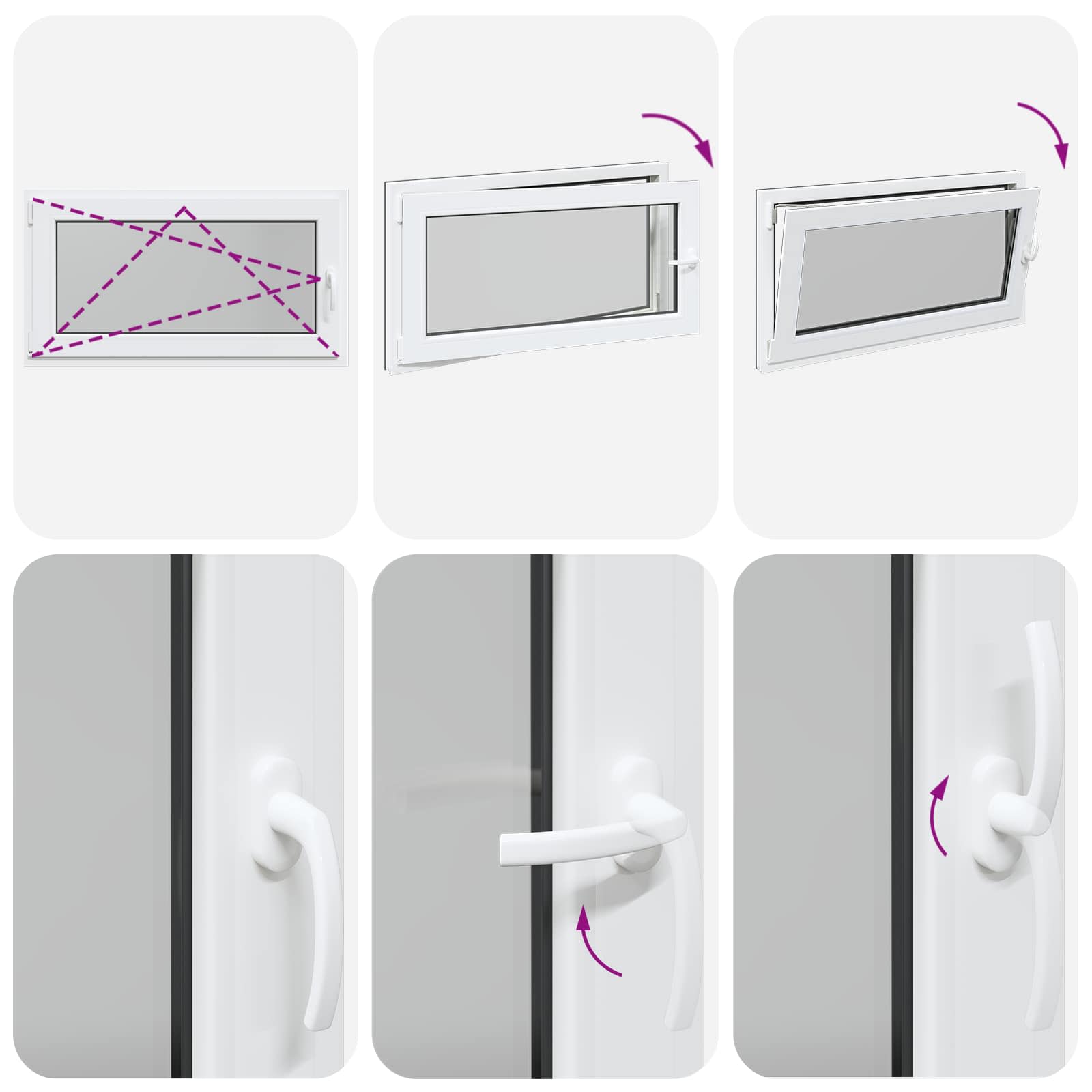 Prozor za podrum RISOR 110 x 50 cm PVC i staklo Antracit
