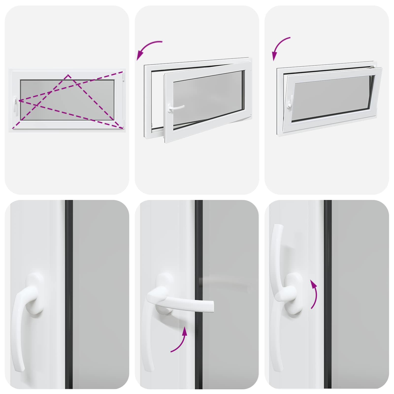 Prozor za podrum RISOR 110 x 60 cm PVC i staklo Antracit