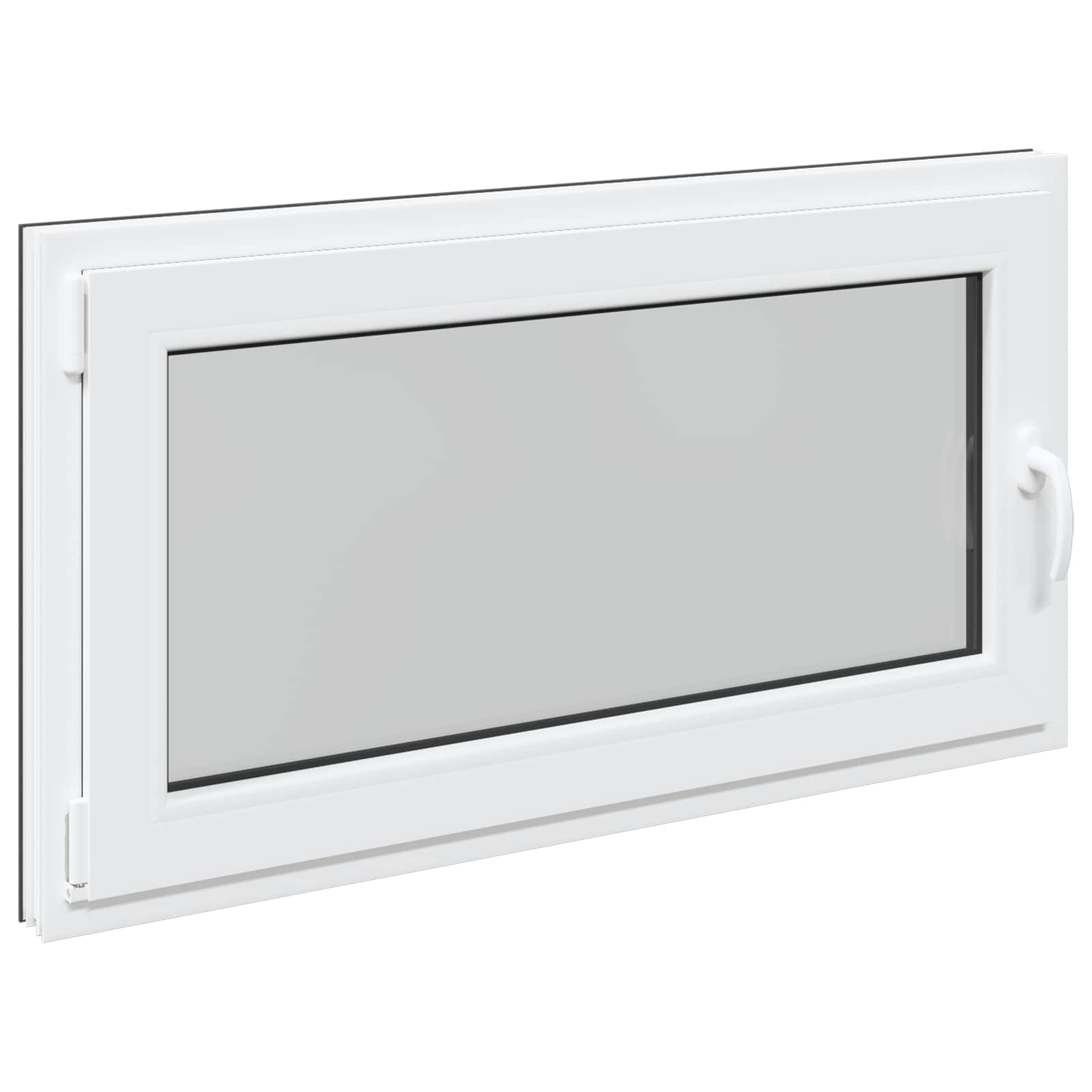 Prozor za podrum RISOR 110 x 60 cm PVC i staklo Antracit