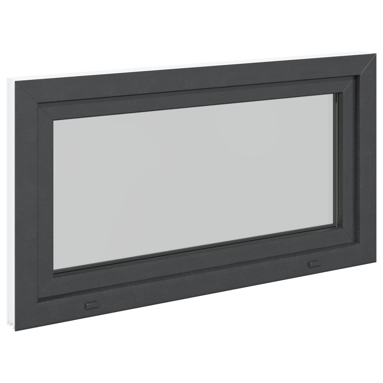 Prozor za podrum RISOR 110 x 70 cm PVC i staklo Antracit