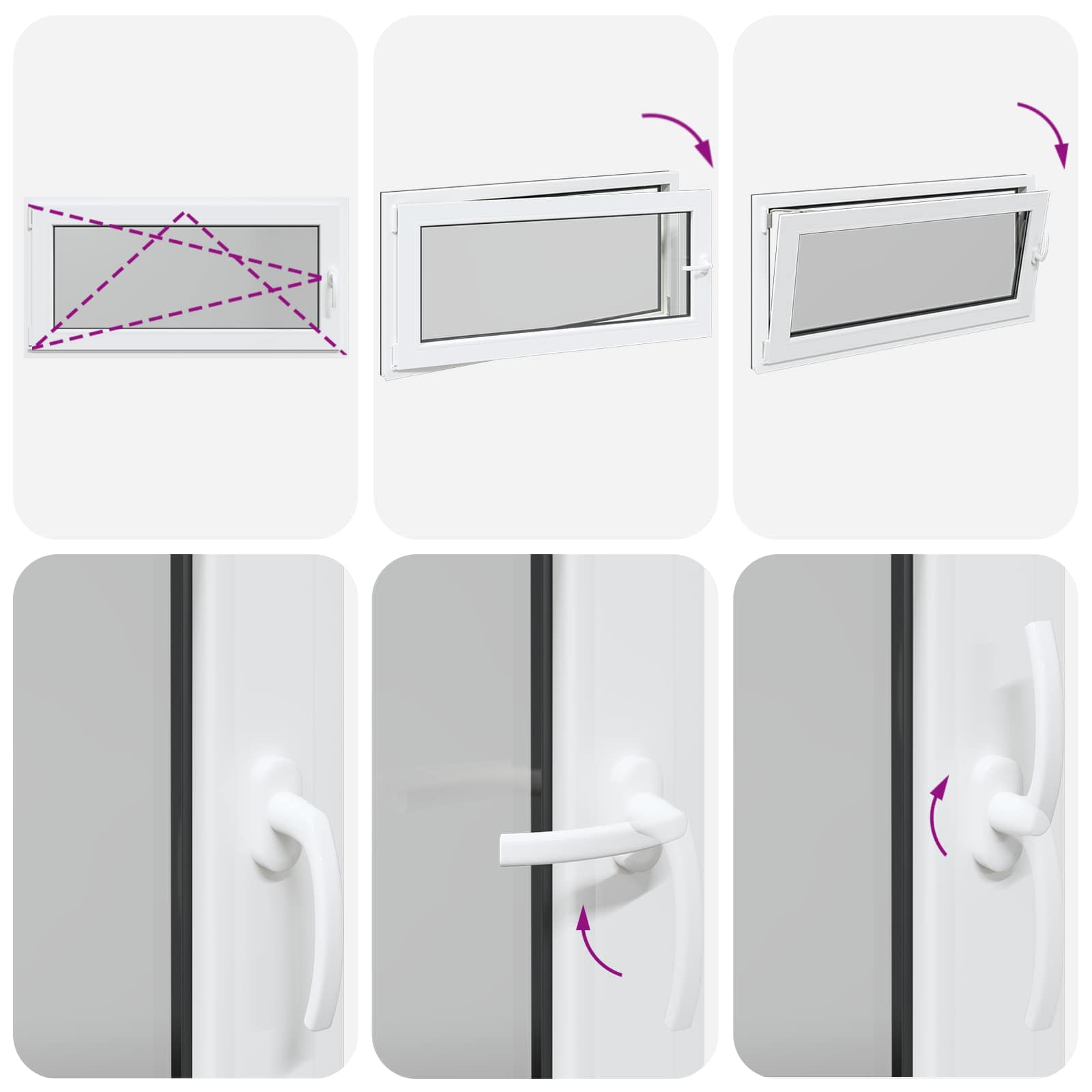 Prozor za podrum RISOR 120 x 60 cm PVC i staklo Antracit