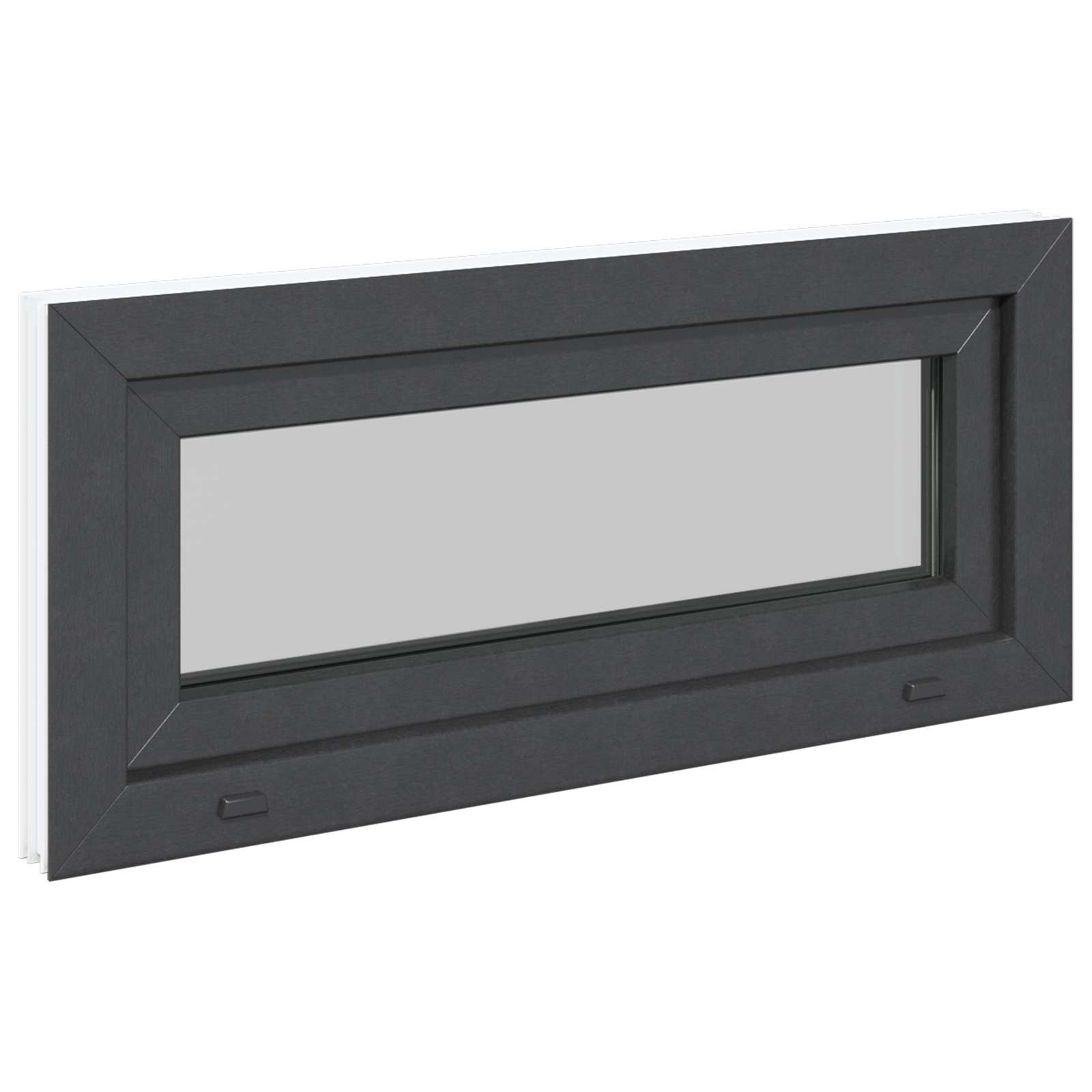 Prozor za podrum RISOR 90 x 40 cm PVC i staklo Antracit