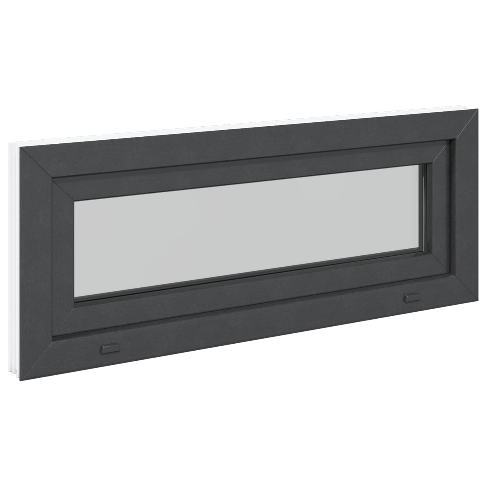 Prozor za podrum RISOR 110 x 40 cm PVC i staklo Antracit
