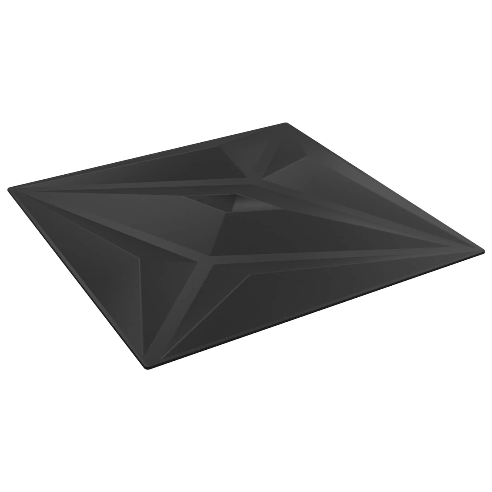 Zidne panele Zvijezda 48 pcs Crna zvijezda 50 x 50 cm XPS pjena