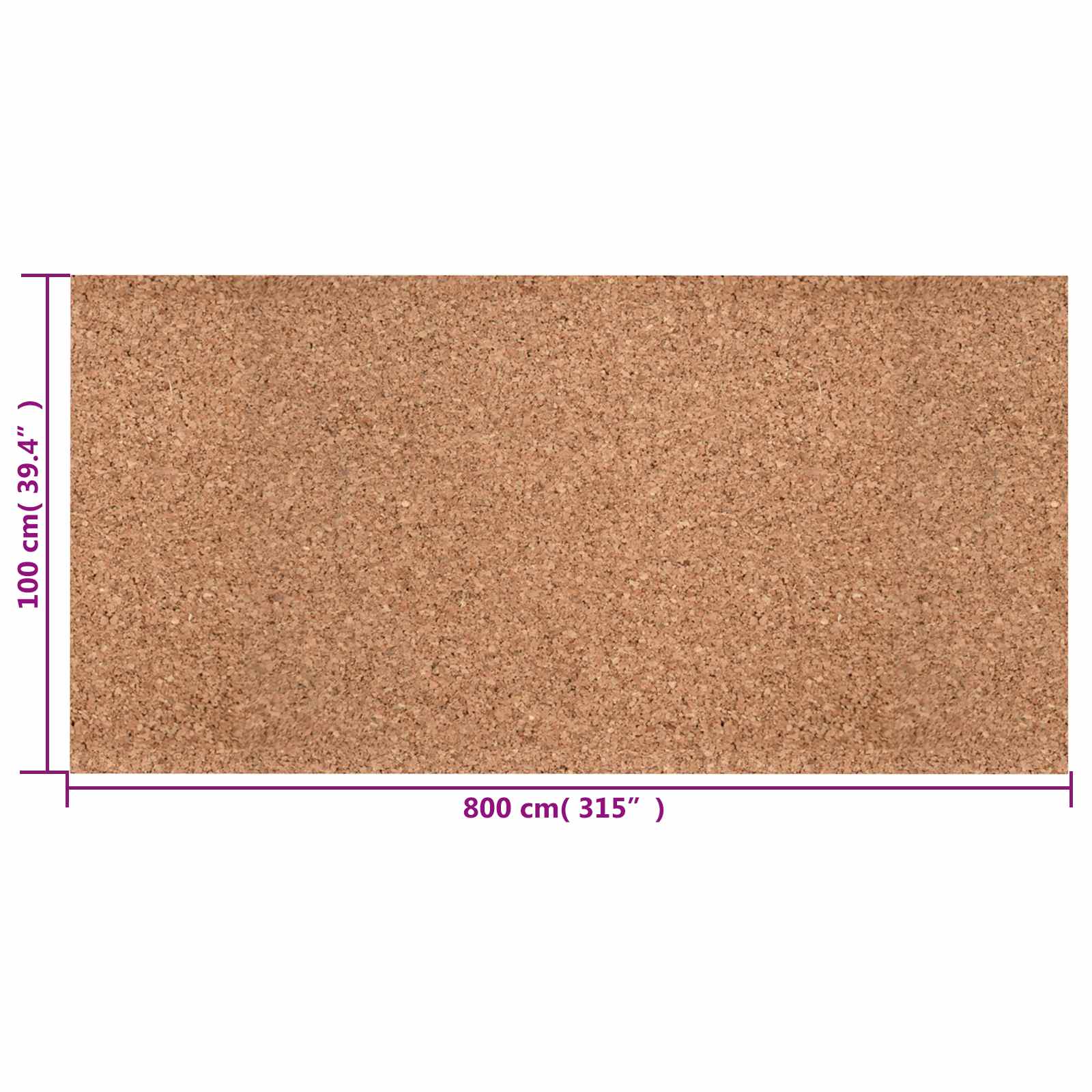 Role pluta Smeđa 100 x 800 x 0,2 cm Pluta