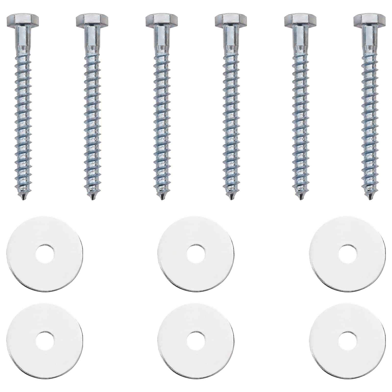 Zemaljska sidra 6 pcs Srebrna Ø10 x 50 cm Galvanizirani metal