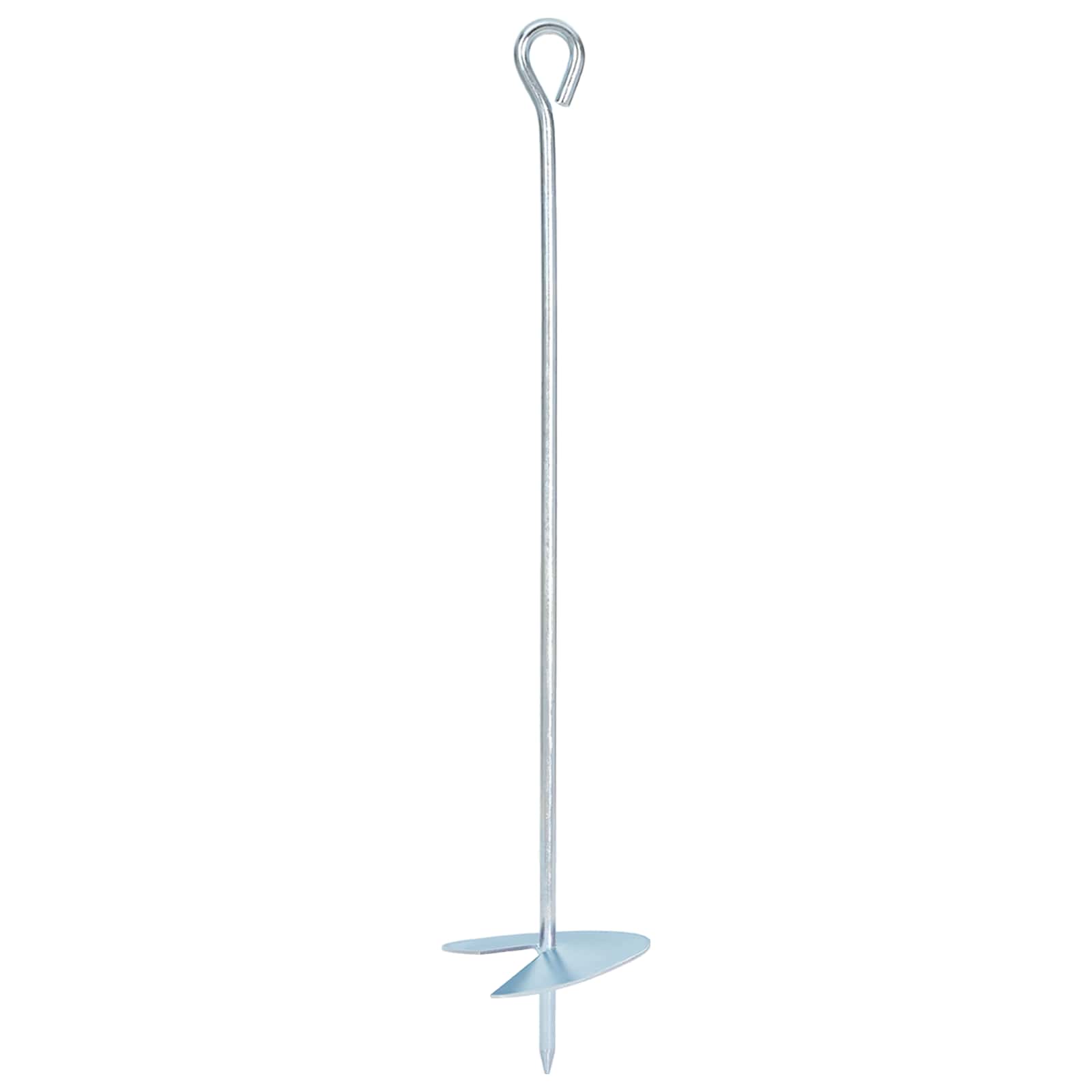 Zemaljska sidra 10 pcs Srebrna Ø10 x 50 cm Galvanizirani metal