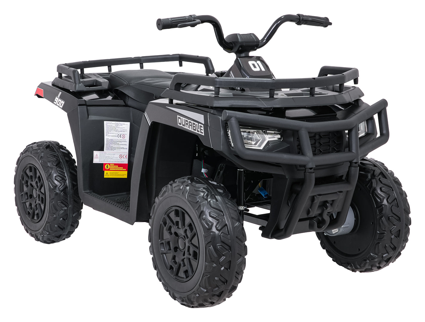 Quad na akumulator 4x4 ATV WOLF - crni