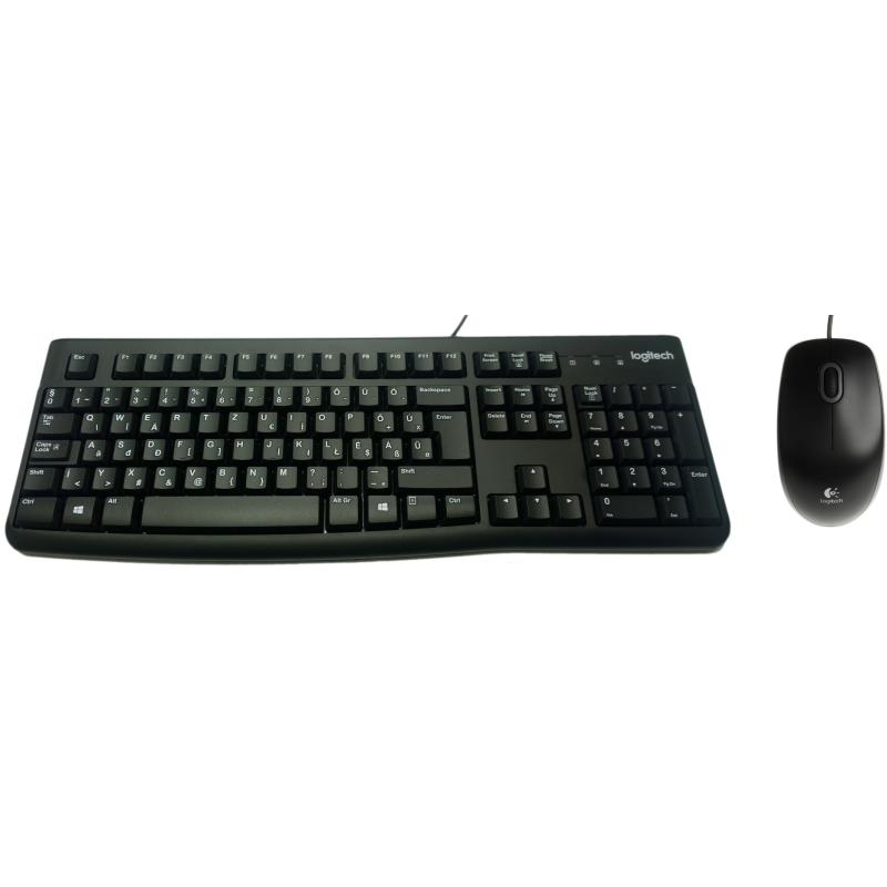 Logitech Desktop MK120 tipkovnica Miš priložen USB QWERTZ Mađarski Crno