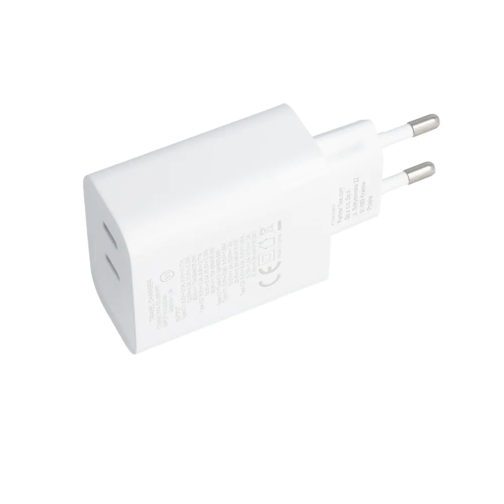 Forcell Zidni punjač s 2 USB utičnice tipa C - 3A 35W s PD i funkcijom Quick Charge 4.0