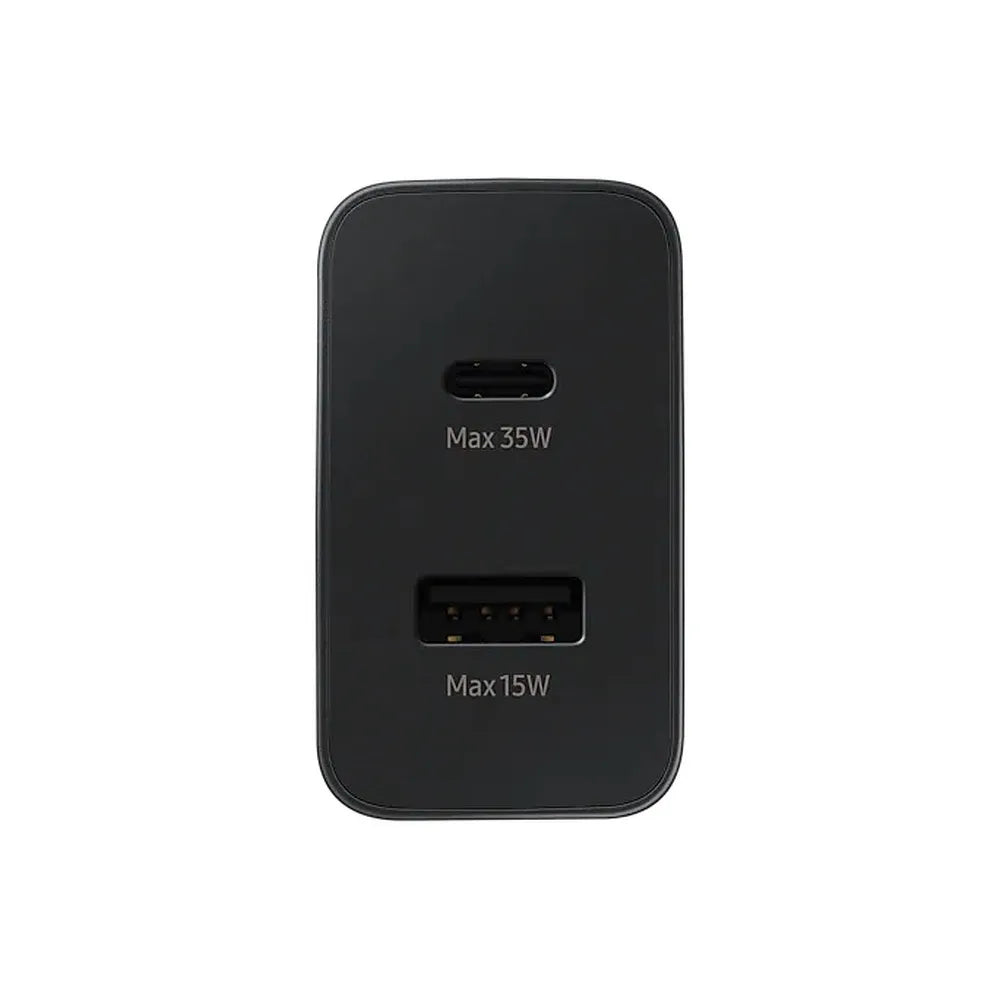 Originalni Samsung brzi punjač EP-TA220NBEGEU 1x USB C 1x USB A 3A 35W crni